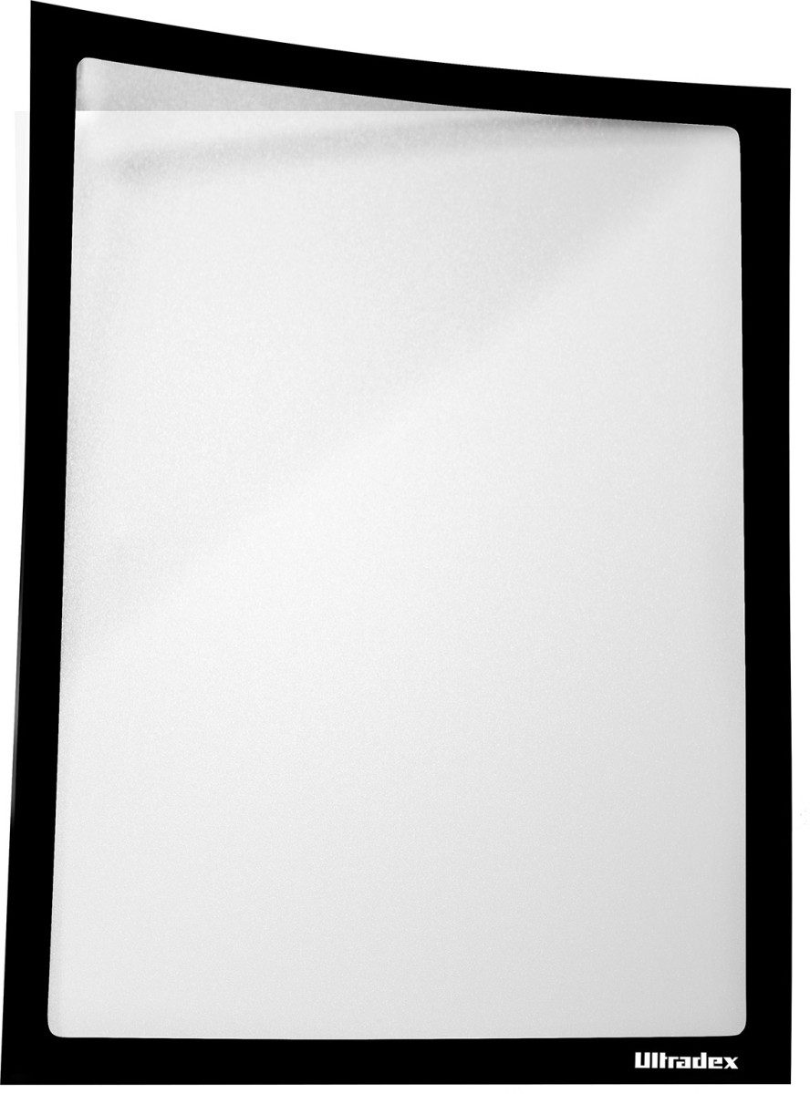 Fächermappe Infotasche ADMA selbsthaftend/magnetisch A4 BxH 225x312mm schwarz VE=.