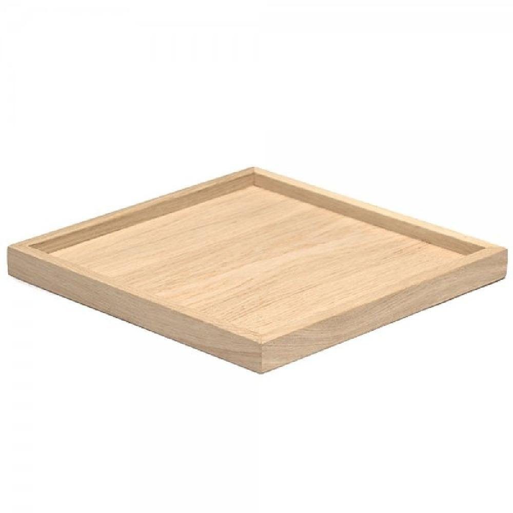 The oak men Tablett Tablett Square Eiche natur (22,5x22,5cm) | Tabletts