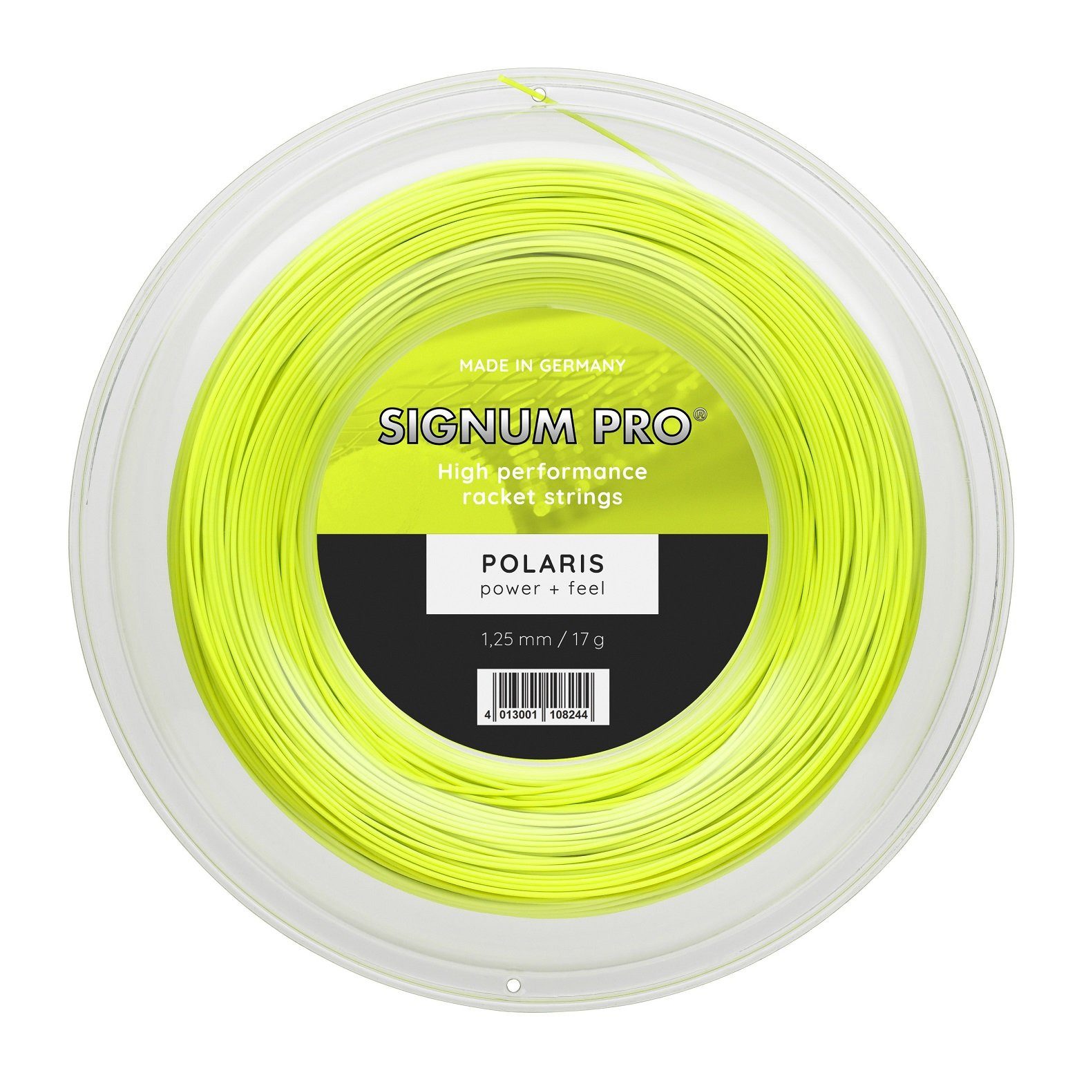 Tennissaite Polaris (Haltbarkeit+Power) neongelb 100m Rolle
