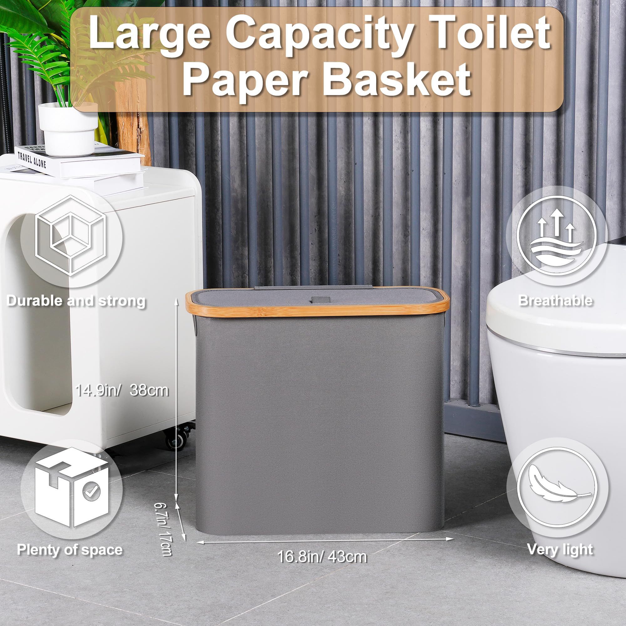 SURFOU Toiletten-Ersatzrollenhalter 28 L Toilettenpapier Aufbewahrungskorb günstig online kaufen