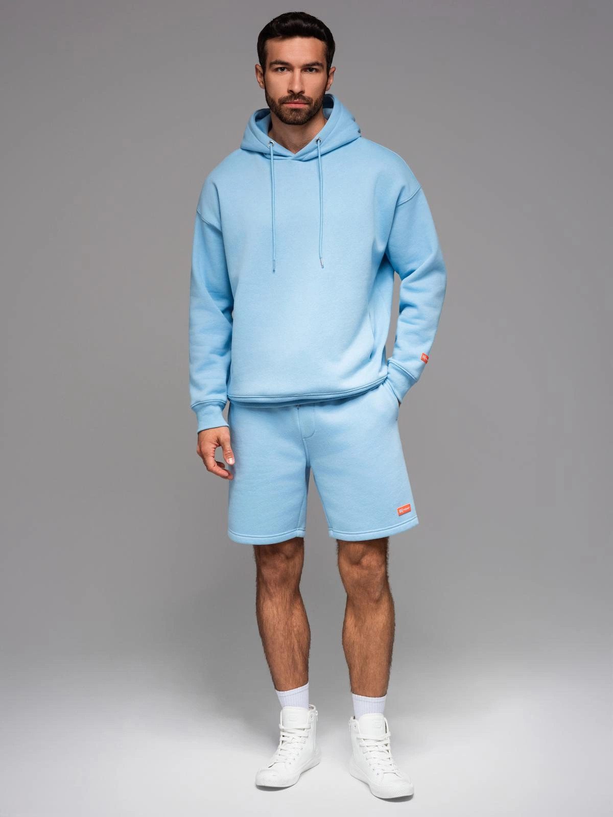 OMBRE Sweatshorts Unisex-Sweatshorts mit Kordelzug in der Taille