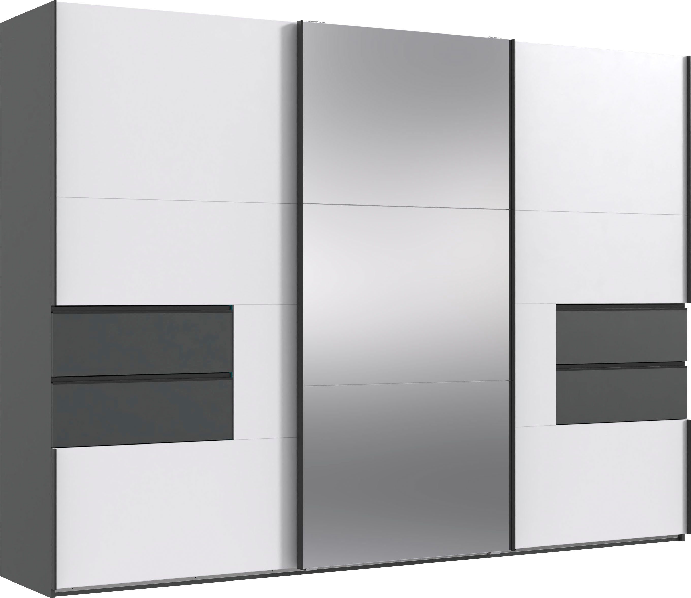 Wimex Schwebetürenschrank Palermo by fresh to go integrierte Schubladen in der Front mit Soft-close-Funktion