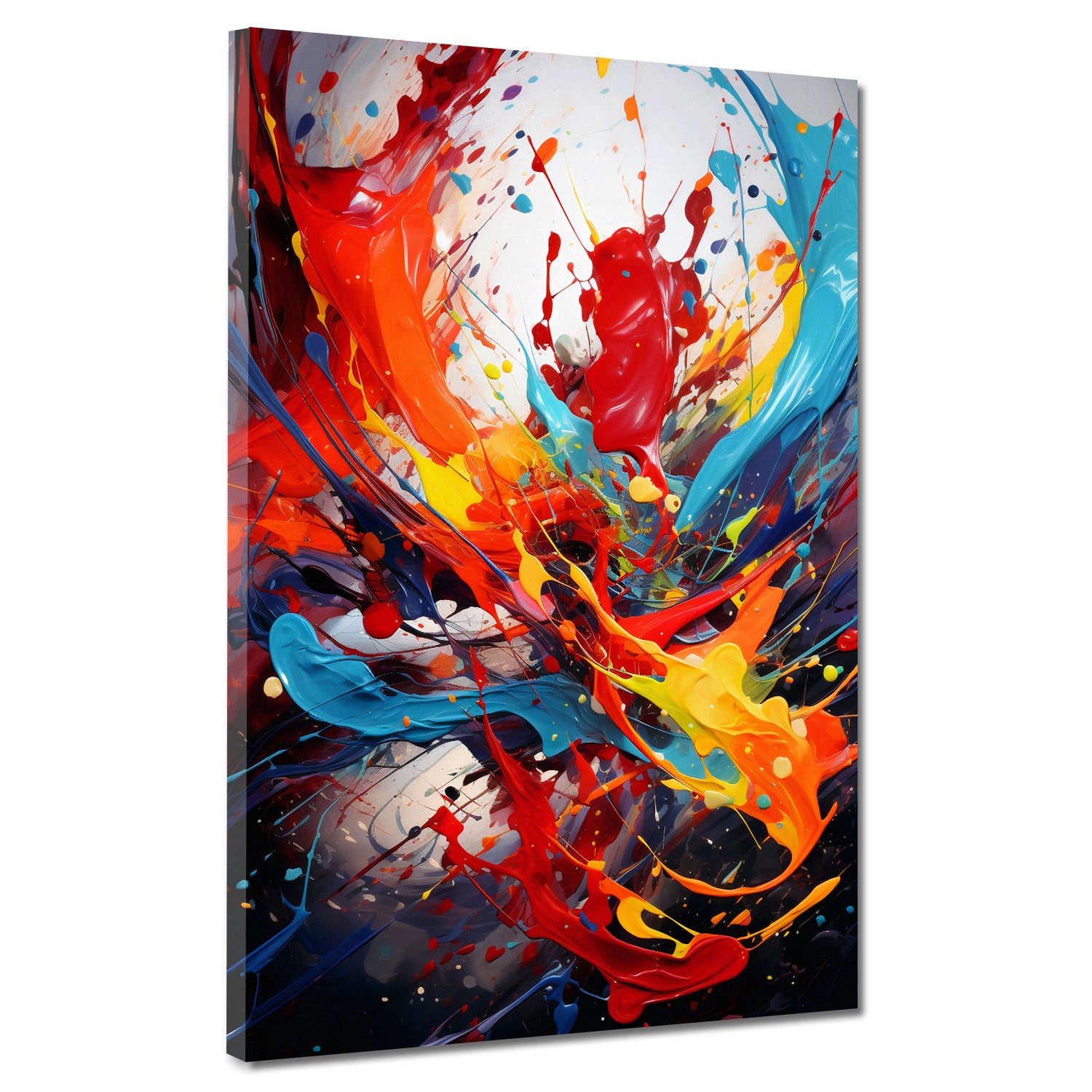 Artedinoi Leinwandbild Farbexplosion abstrakt bunt Leinwandbild Wandbild XXL Deko, Farbexplosion, abstrakt