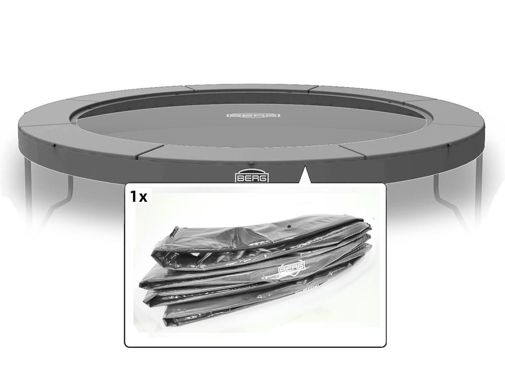 Trampolin-Randabdeckung Ersatzteil 380 cm rund grau - Elite Regular Federabdeckung