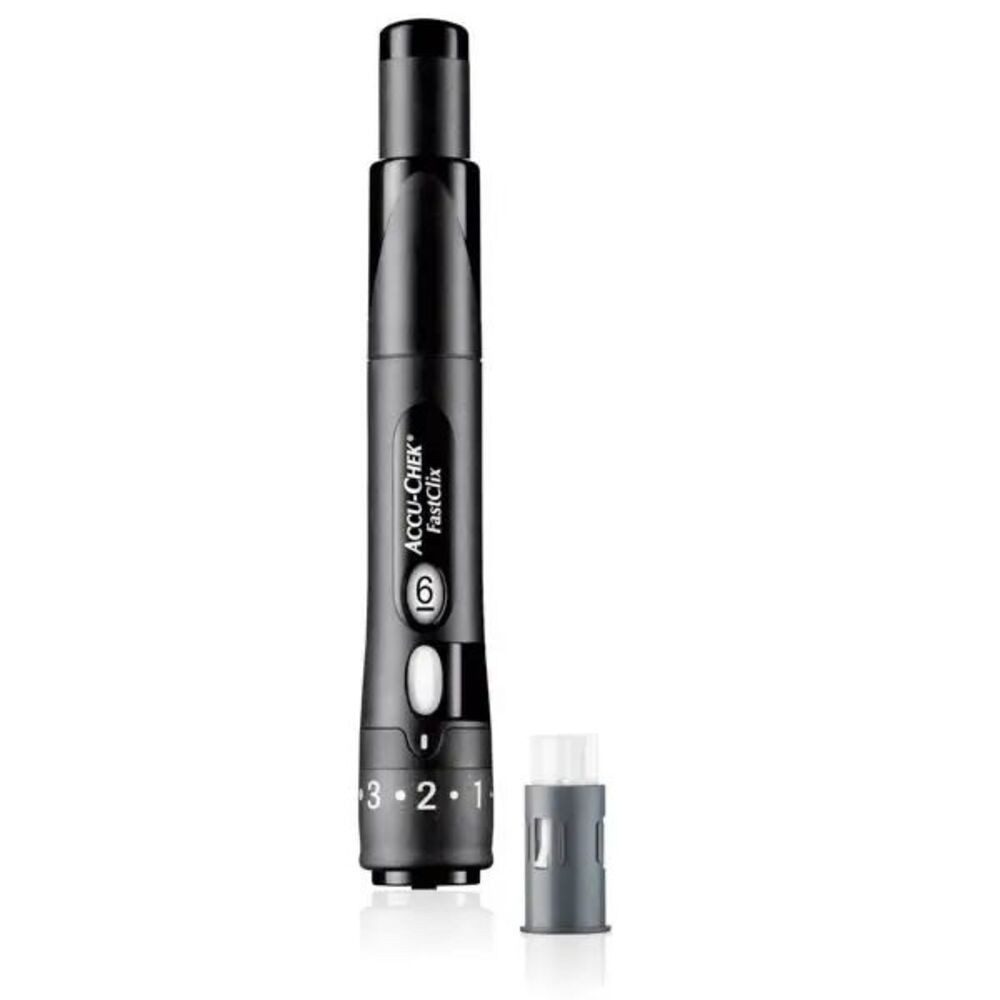 Roche Lanzetten Accu-Chek FastClix, Spar-Set, Softmotion Technologie, 24 tlg., Einfache 1-Klick-Bedienung, Anpassbare Einstechtiefe 0,5 bis 5,5 mm