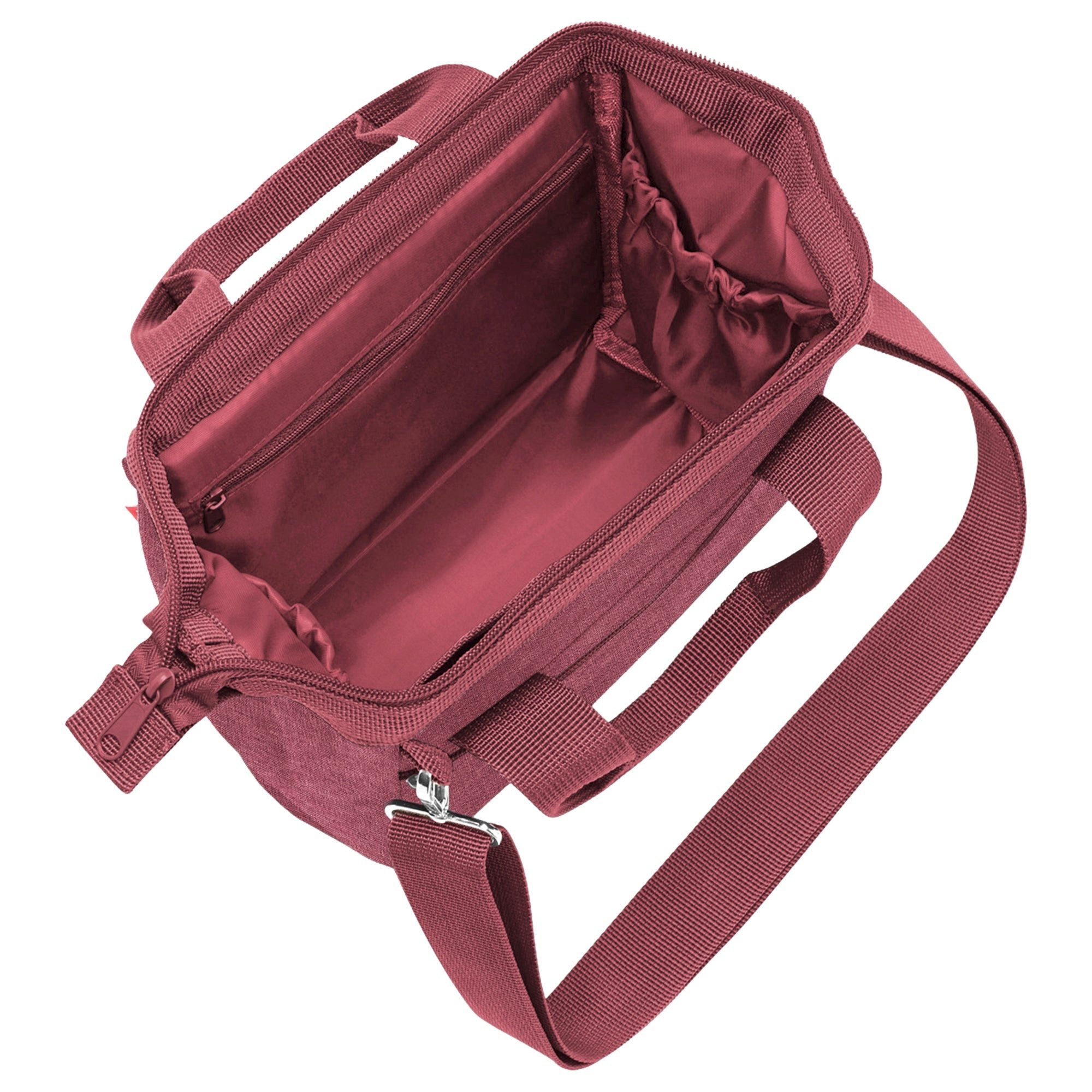 REISENTHEL® Umhängetasche allrounder cross - Schultertasche 24 cm (twist maroon) – Bild 3 von 4