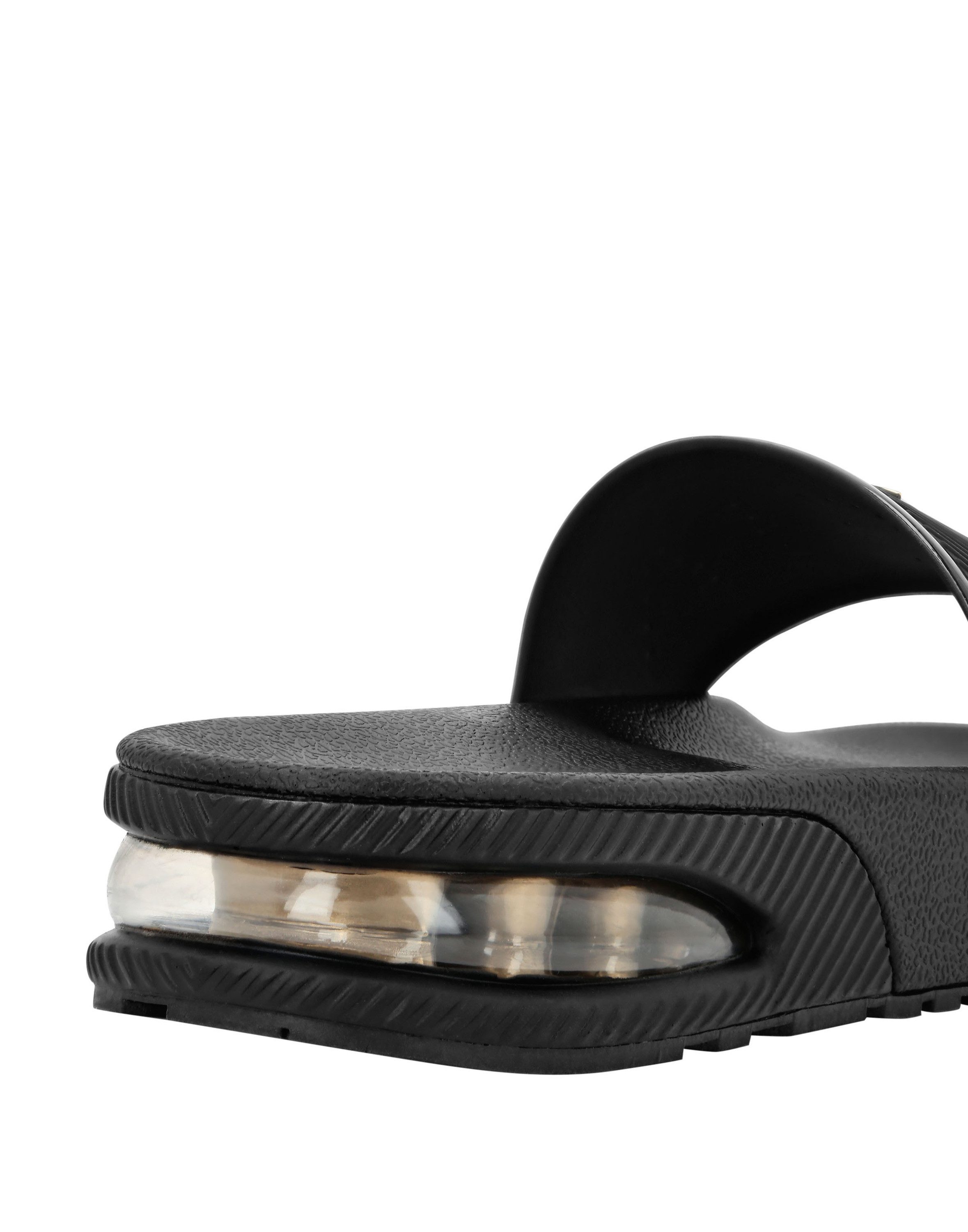 PLEIN SPORT Flache Gummisandalen Strandschuh