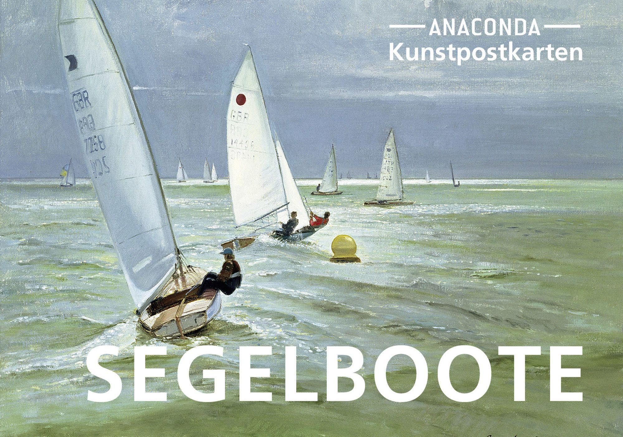 Anaconda Grußkarten Postkarten-Set Segelboote