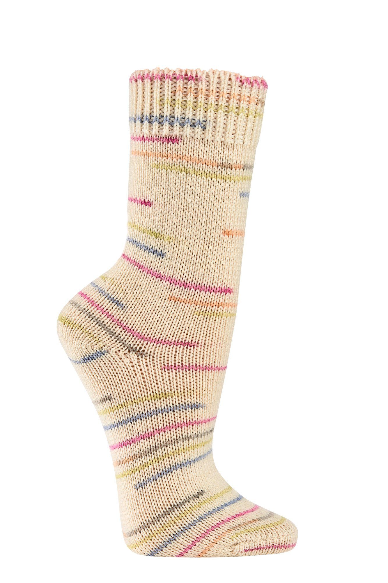 Wowerat Socken Wollsocken mit 70% Wolle viele schöne Farben wie von Oma gestrickt (2 Paar) Farbverlaufgarn
