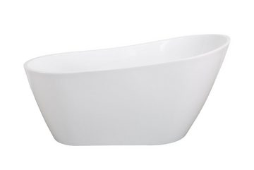 Gotagee Badewanne Acryl Freistehende Badewanne Badewanne mit Ablauf L170/B80/H72 cm