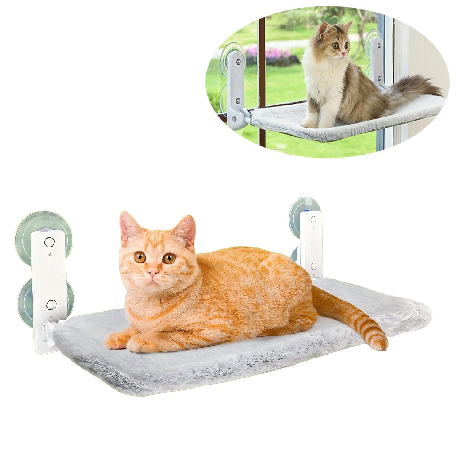 Refined Living Katzen-Hängematte Fensterhängematte Katze, Katzenfensterlieg günstig online kaufen