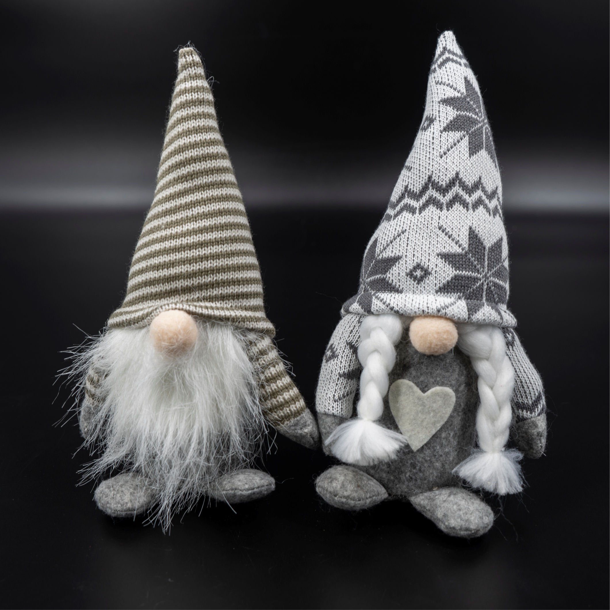 Wichtel Wichtel Nordic - 2er Set - grau/weiß - jeweils Man