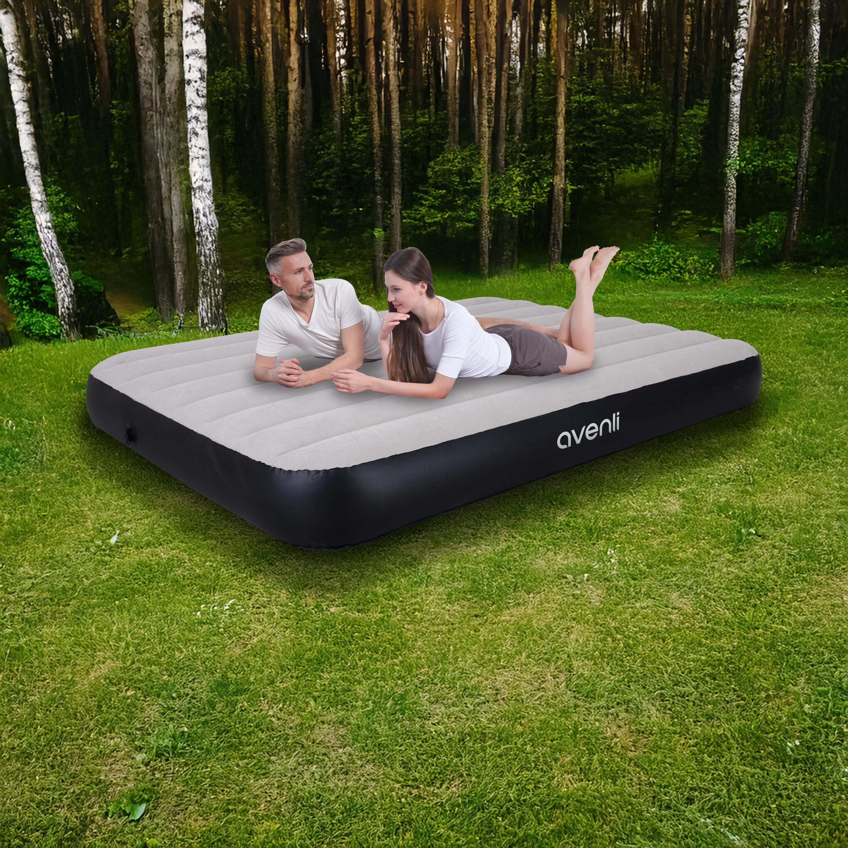Avenli Luftbett aufblasbar / Campingmatratze grau günstig online kaufen