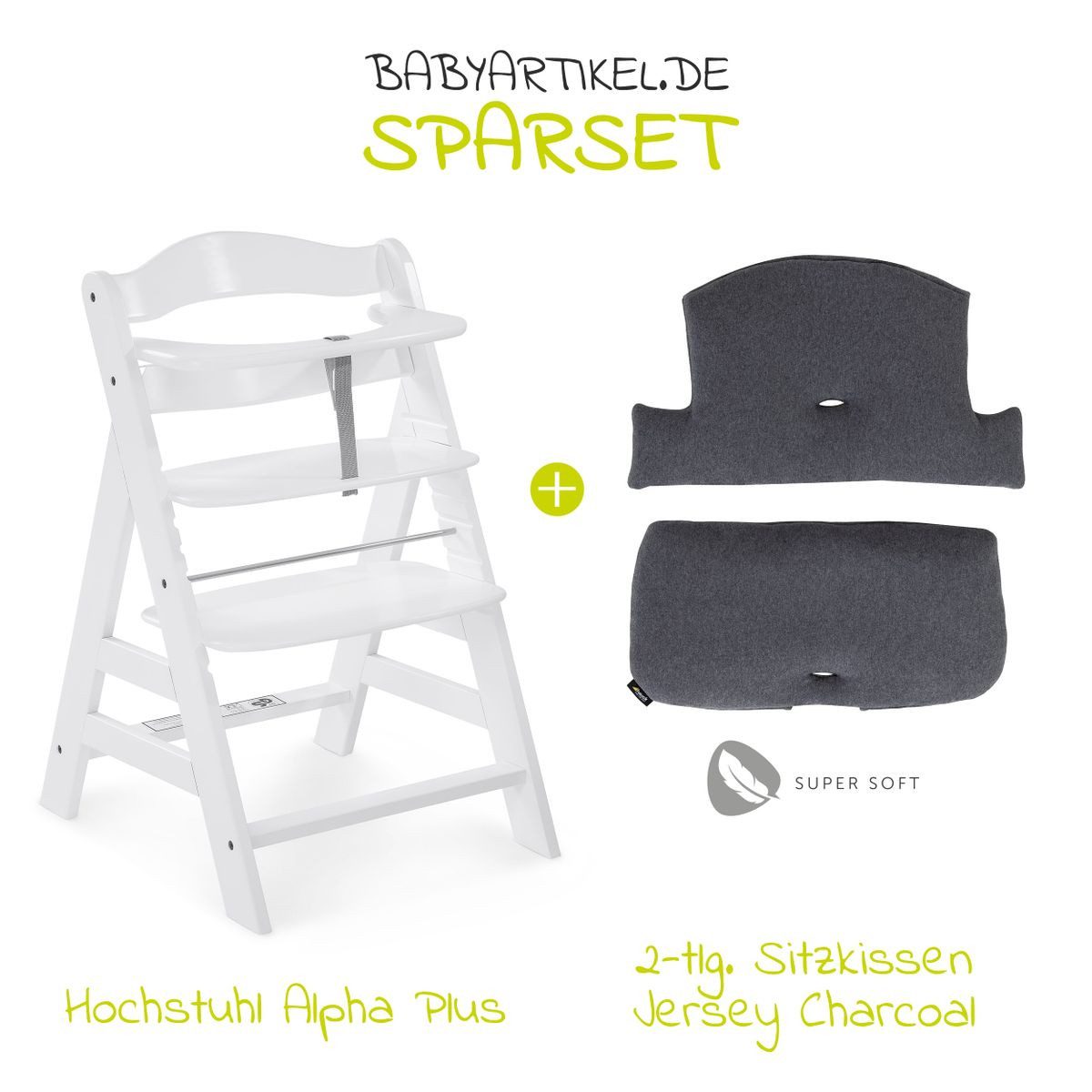 Hauck Hochstuhl Alpha Plus White, Mitwachsender günstig online kaufen
