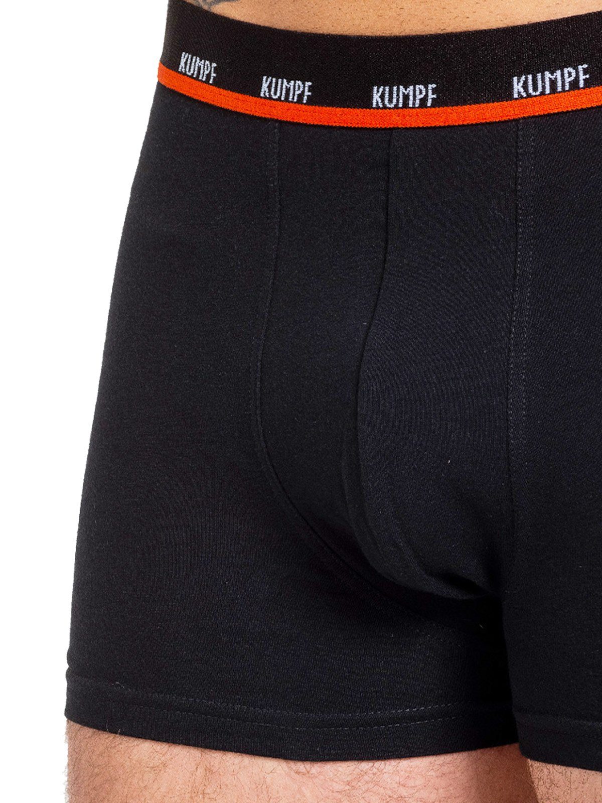 Pants schwarz (Packung, Stretch Pack Retro Herren Gummibund mit Cotton 3-St) KUMPF 3er Materialmix Pants