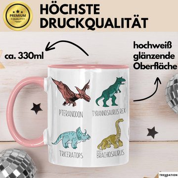 Trendation Tasse Arten Von Dinosauriern Tasse Geschenk Für Jungs Dinos T-Rex Jungen Mäd