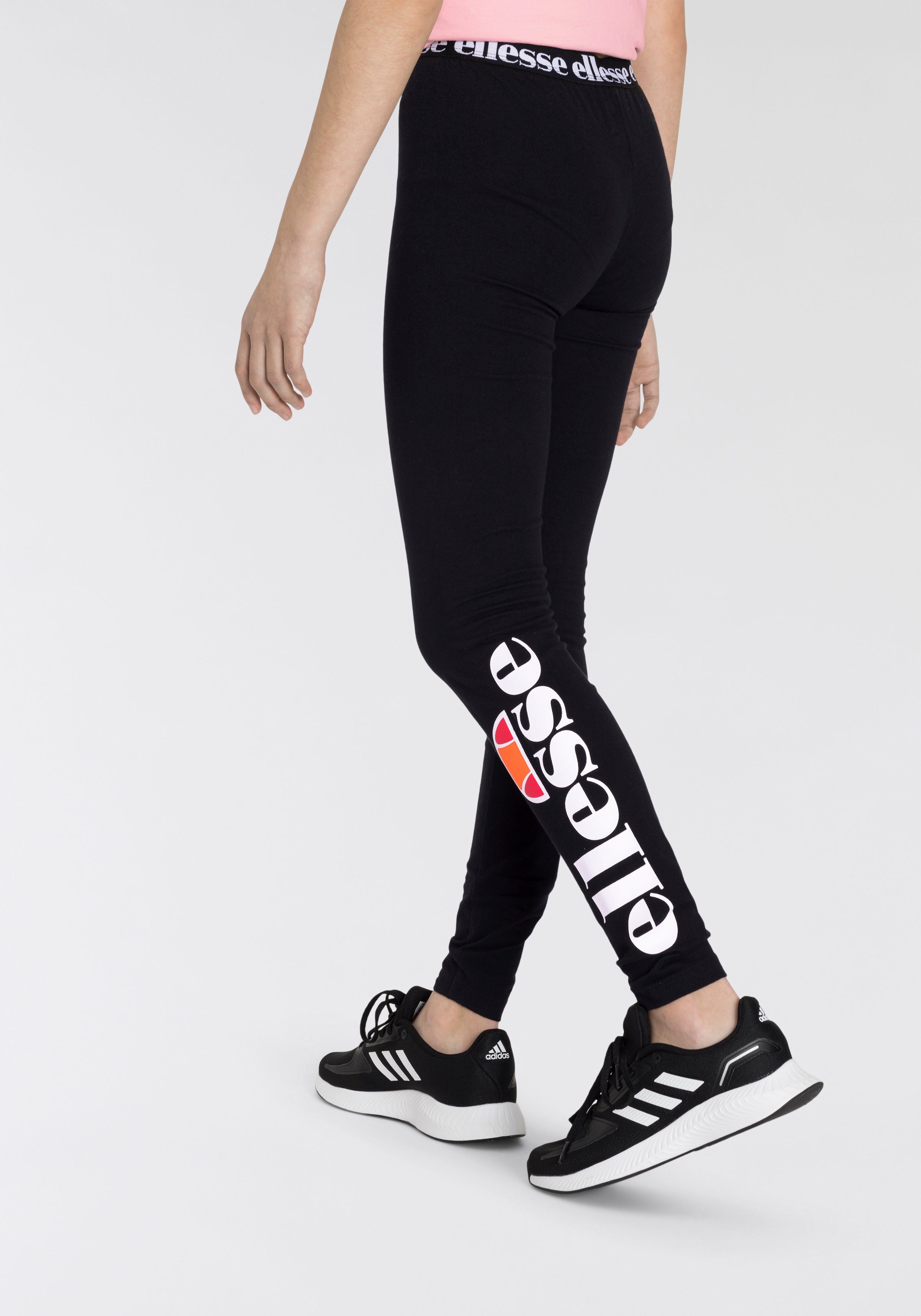 Ellesse Leggings FABI mit Logodruck, aus Baumwolle und Elasthan