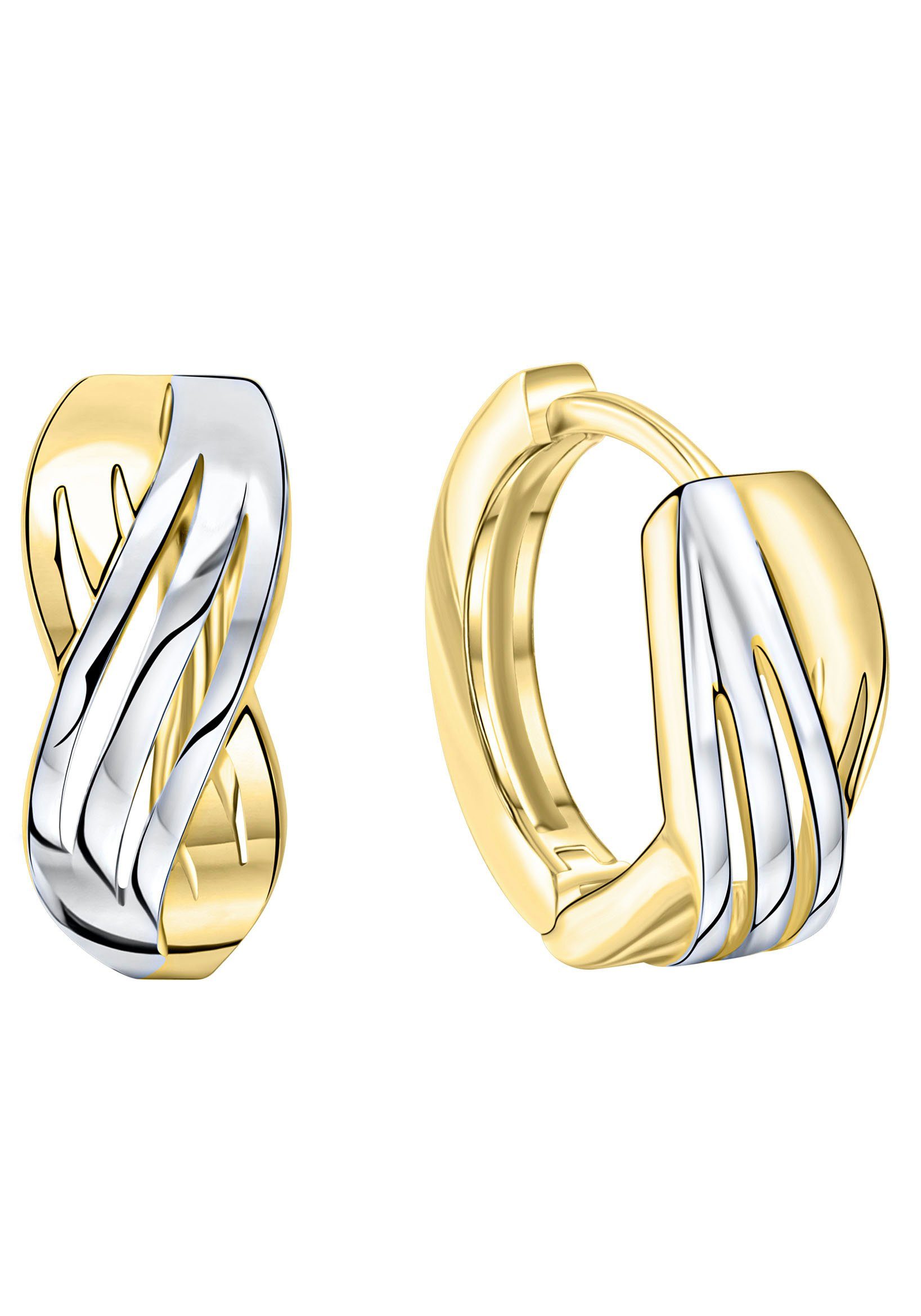 Paar Creolen Schmuck Geschenk Gold 375 Ohrschmuck Creole