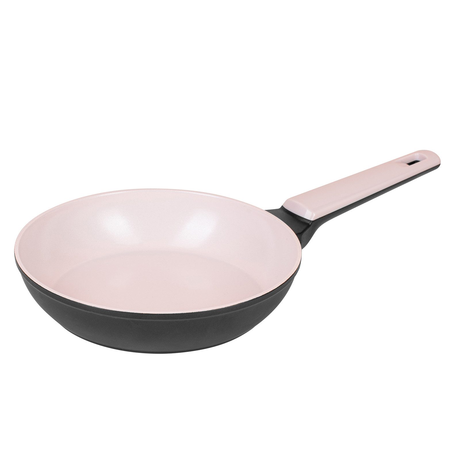 Genius Pfannen-Set Cerafit Trend Pastell Edition Ø20cm PFAS- frei Rosa/Schwarz, Keramik (Set, 1.tlg- SET), Robust & hitzebeständig