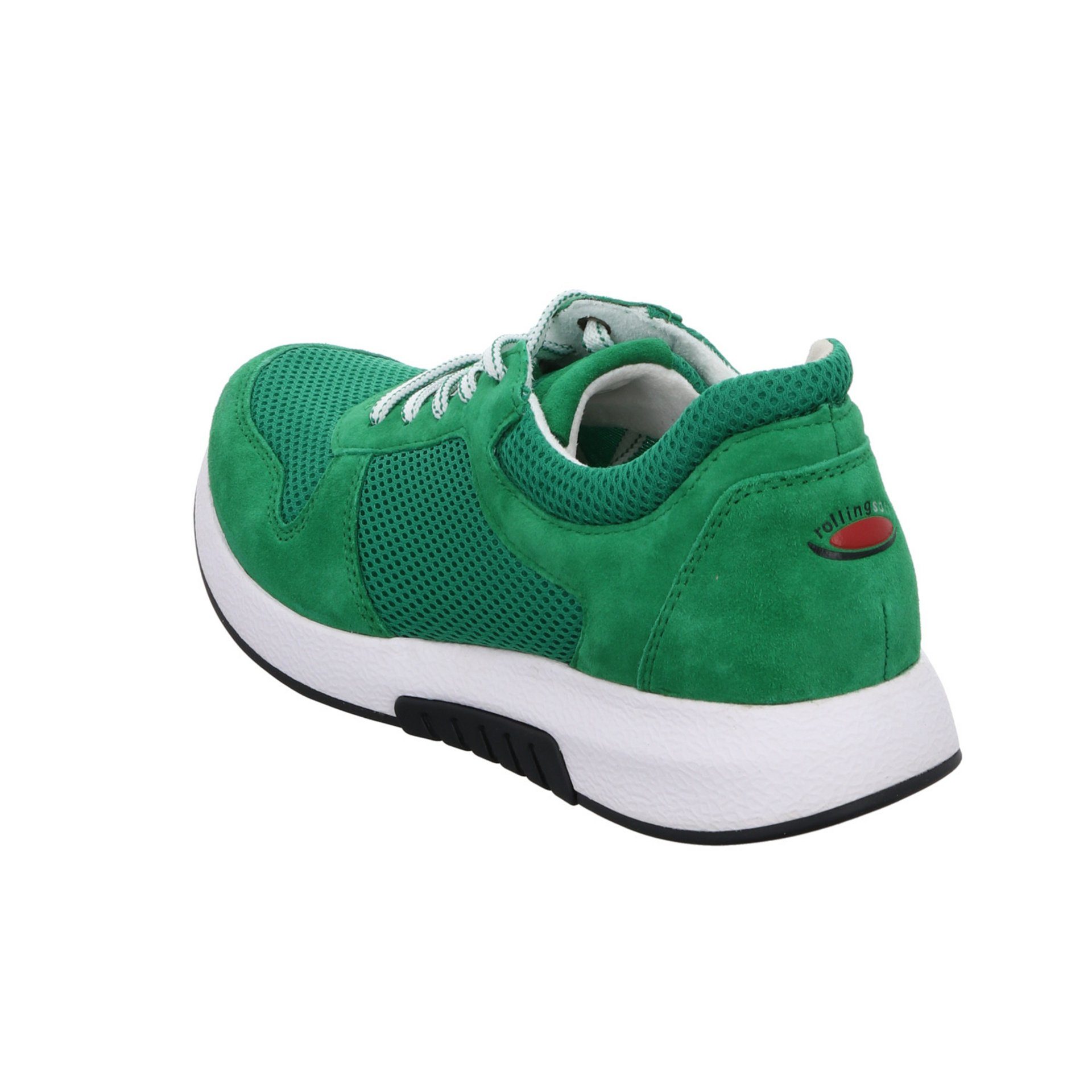 Lederkombination Sneaker Schnürschuh verde Schuhe Rollingsoft Schnürschuh Damen Gabor