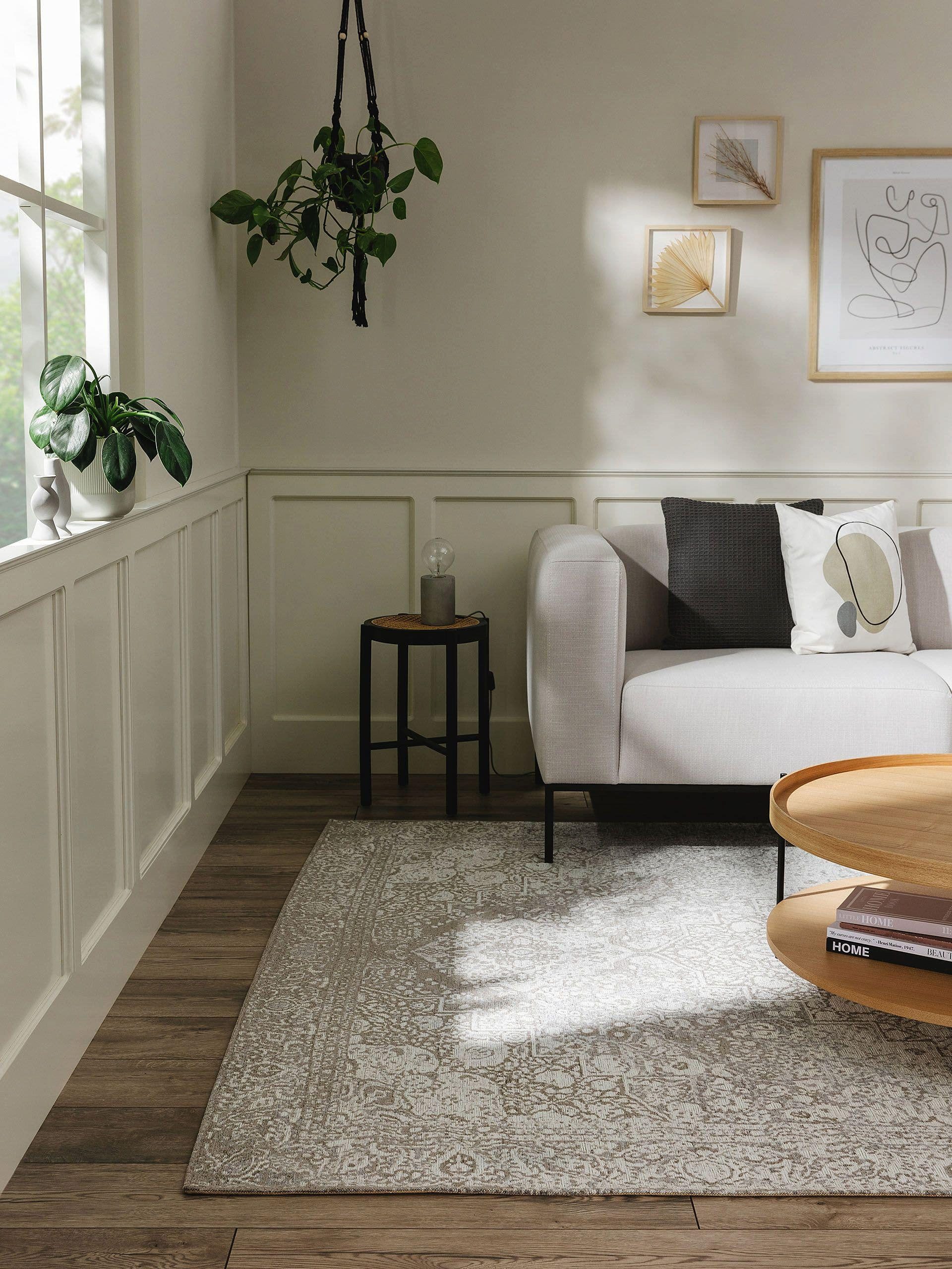 benuta Teppich Frencie, rechteckig, Höhe: 5 mm, Kunstfaser, Berber, Ethno-Style, Wohnzimmer