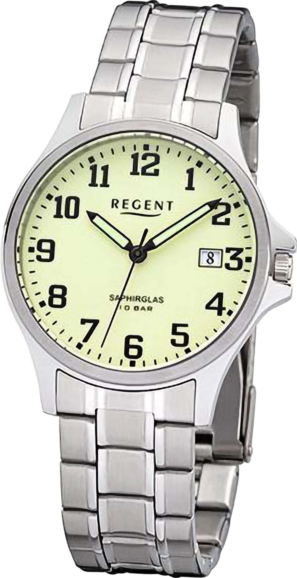 Quarzuhr Regent Herren Armbanduhr Analog