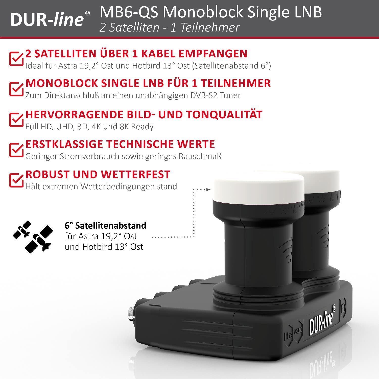 Monoblock - Monoblock-LNB DUR-line LNB MB6-US Single DUR-line