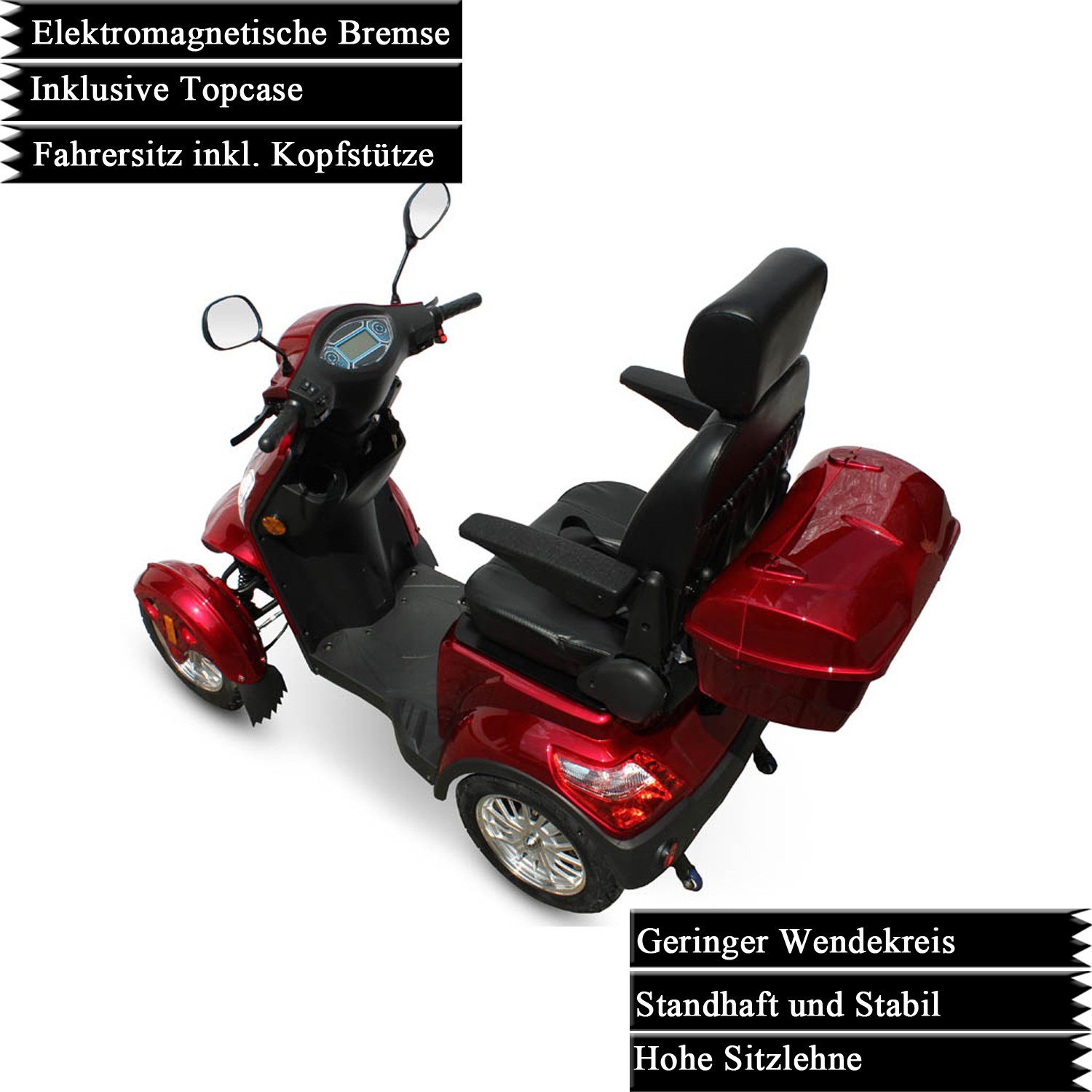 ECO ENGEL Elektromobil ECO ENGEL 525 Elektromagnetische Bremsen Seniorenmobil 25 km/h, 1000,00 W, 25,00 km/h, Elektromagnetische Bremse