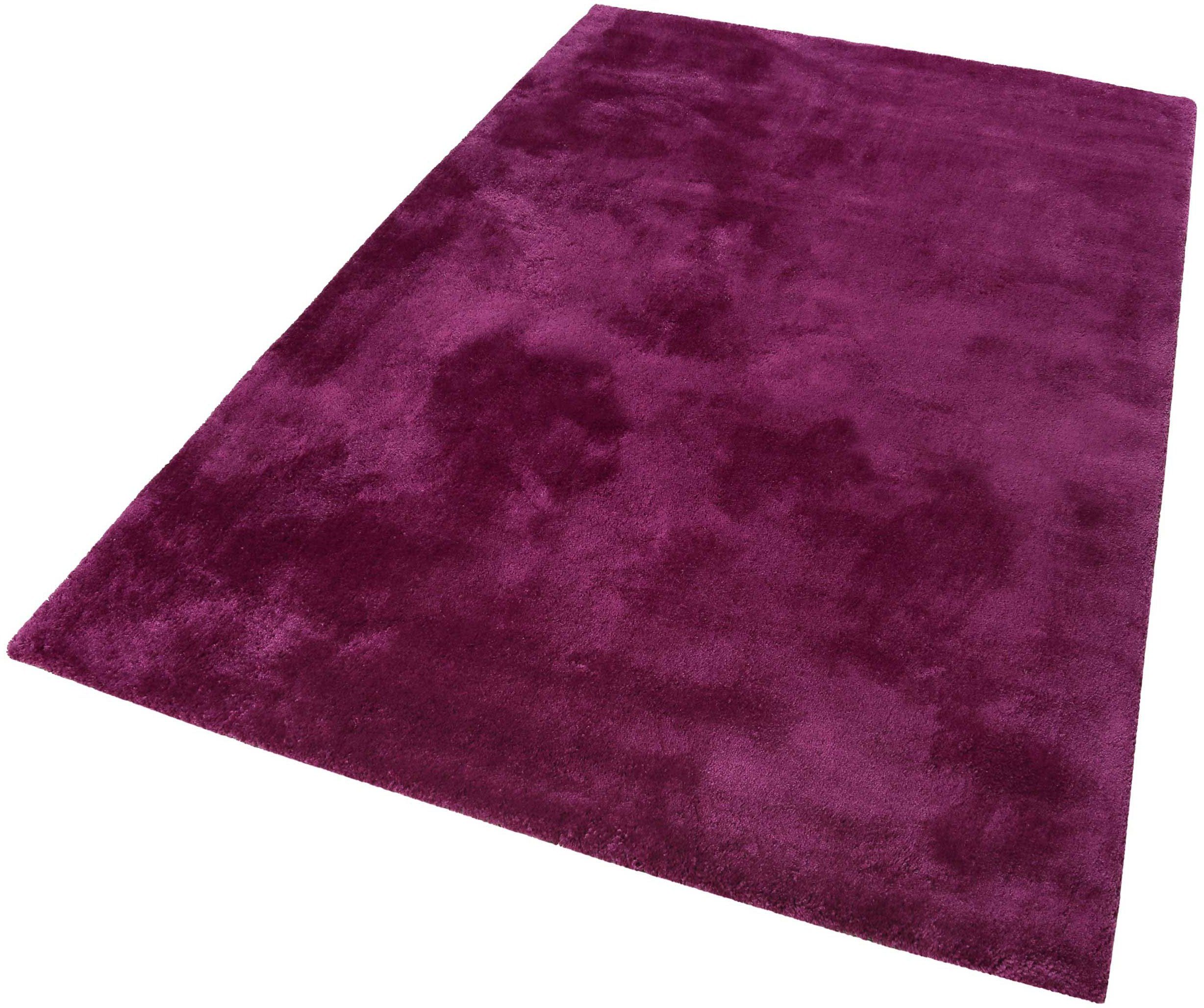 dichter Relaxx, rechteckig, Farbauswahl, mm, sehr Wohnzimmer, Esprit, Hochflor-Teppich Hochflor große 25 weicher pink/violett Höhe: