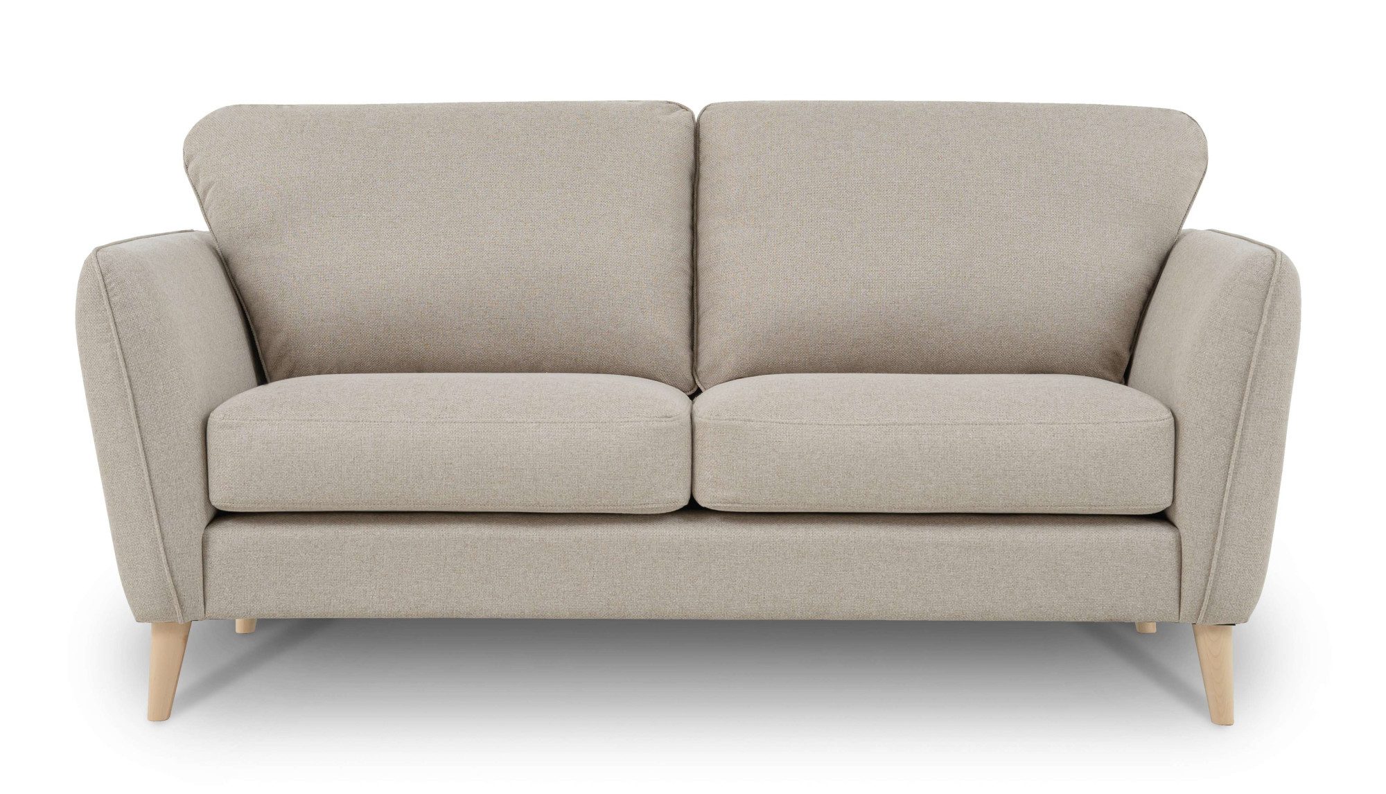 OTTO home 2-Sitzer MARSEILLE Kompaktsofa 170 cm, Cord, Flachgewebe, Struktur, Webstoff, Massivholzbeine Eiche, Landhausstil, Wellenunterfederung