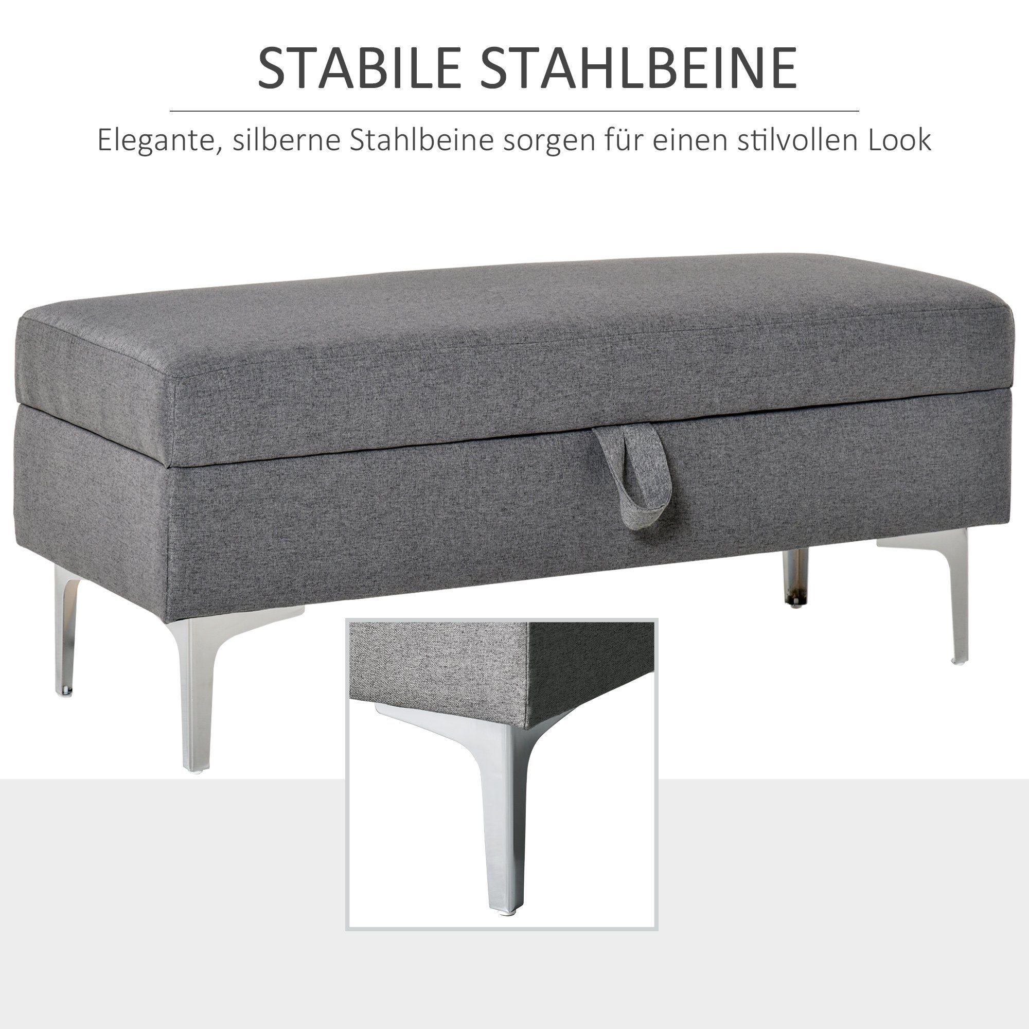 Polsterbank Polsterbank mit Stauraum, Mit Stauraum unter der