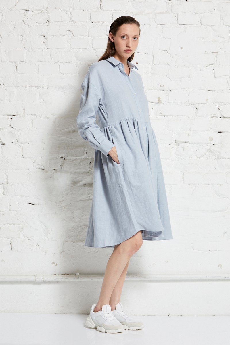 wunderwerk Hemdblusenkleid Oversize dress linen