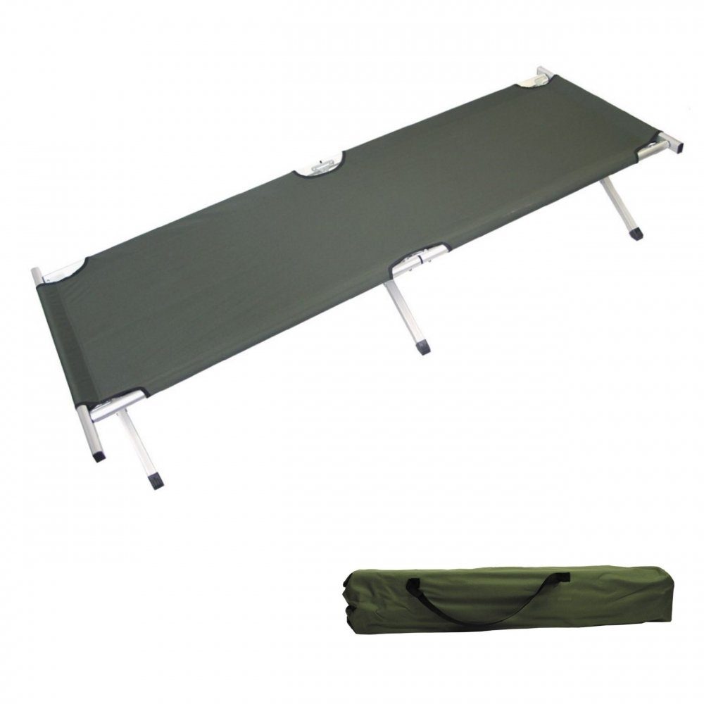 Feldbett US-Feldbett, Alu, oliv, extra lang, Tragetasche