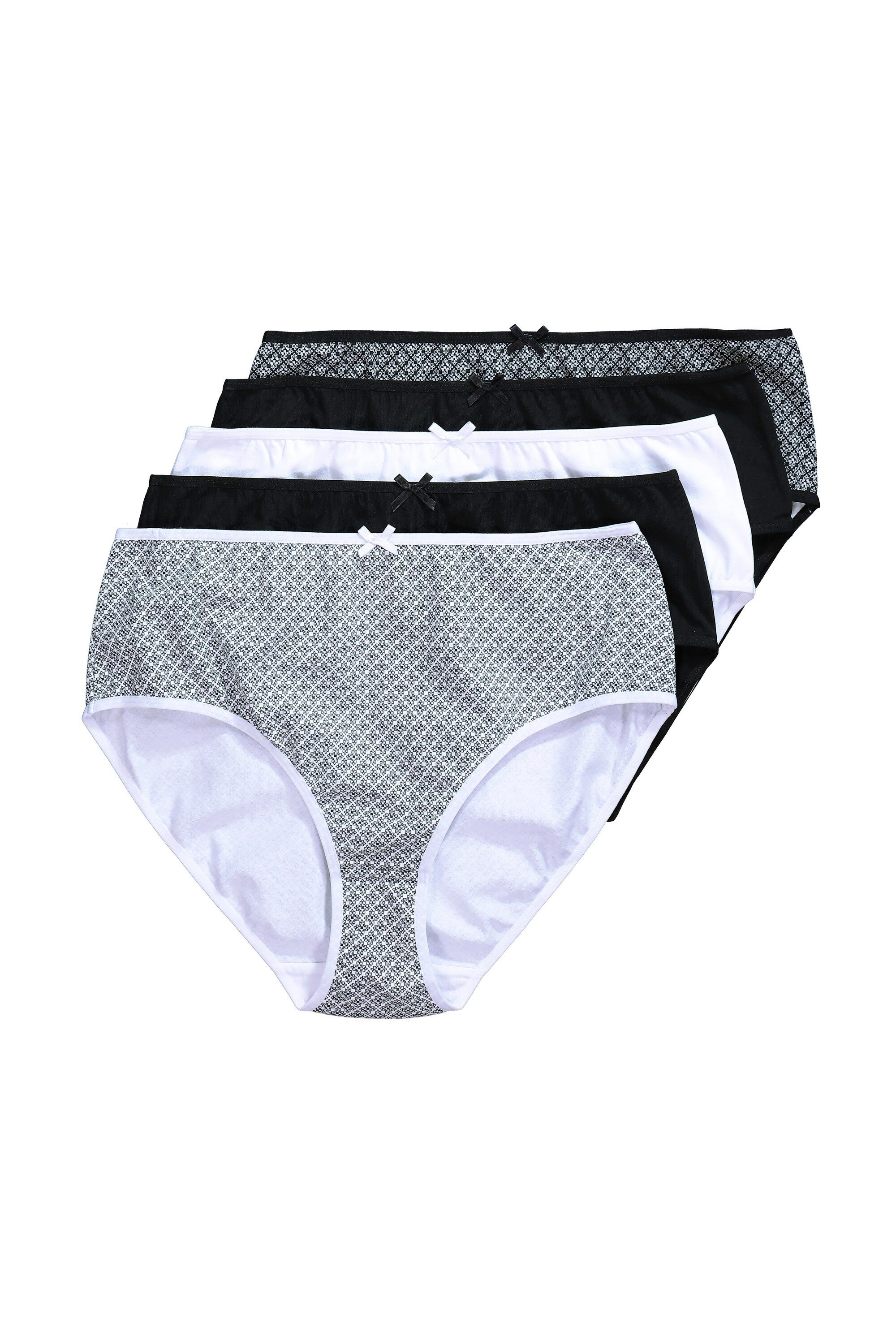 Midislip Midislips 5er-Pack Muster / einfarbig