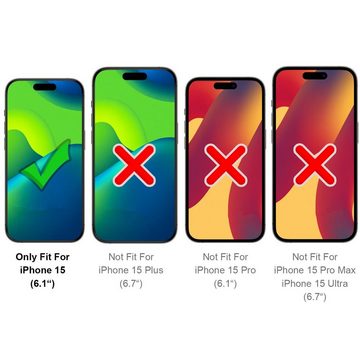 CoolGadget Handyhülle Silikon Colour Series Slim Case für Apple iPhone 15 6,1 Zoll, Hülle weich Handy Cover für iPhone 15 Schutzhülle