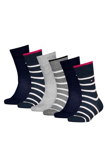 TOMMY HILFIGER Socken TH KIDS SOCK 6P BRETON dryžuota...