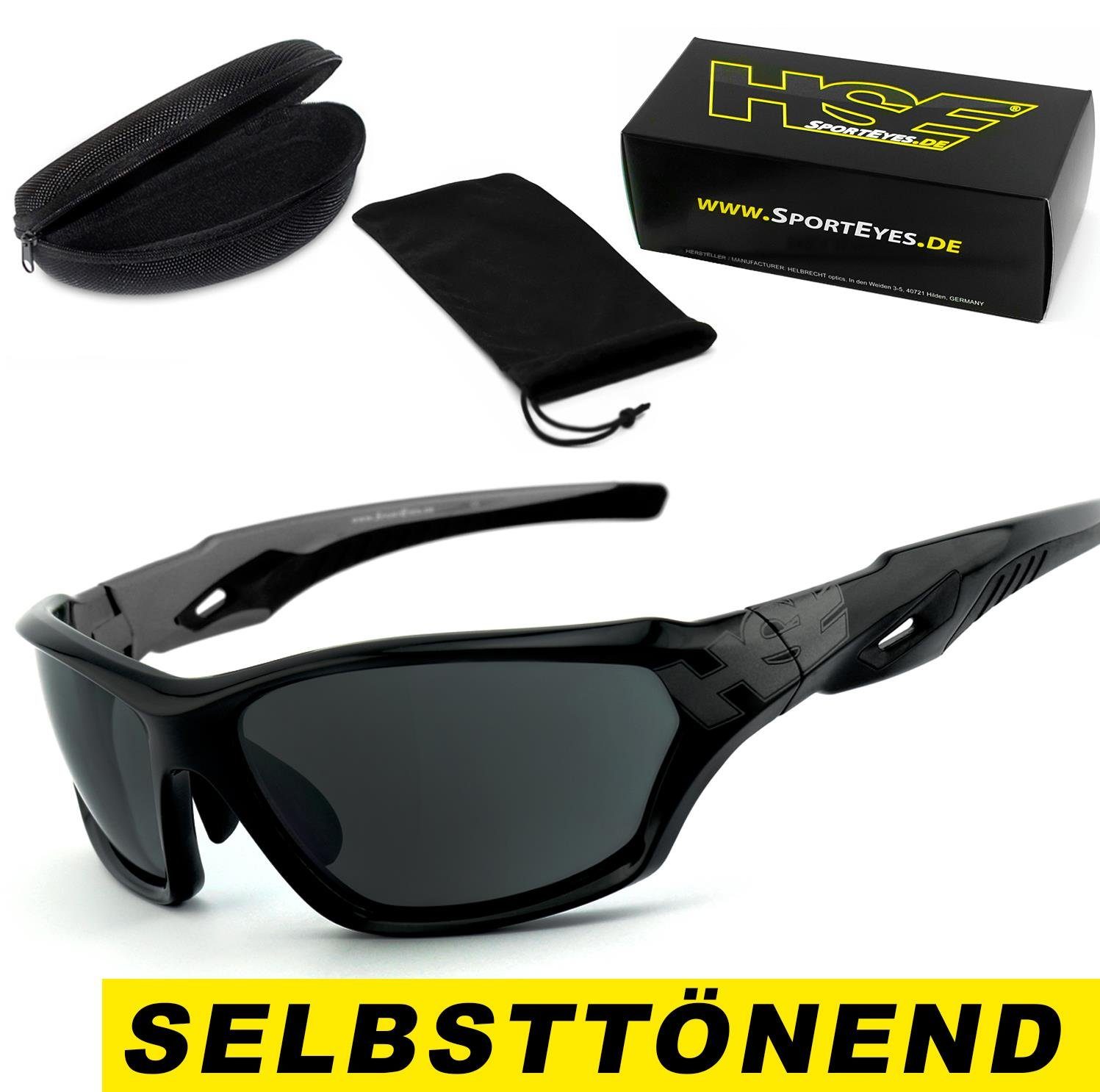 HSE - SportEyes Sportbrille 2093bs - selbsttönend, schnell selbsttönende Gläser, MADE IN GERMANY