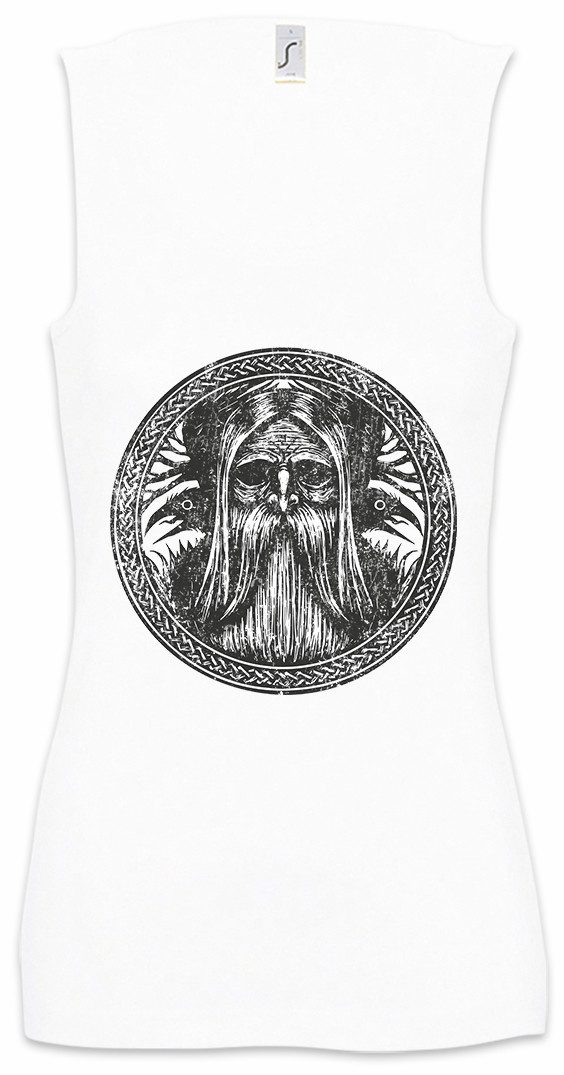 Tanktop Odhin Knot Circle Ärmelloses Damen T-Shirt Runen Vikings Runes
