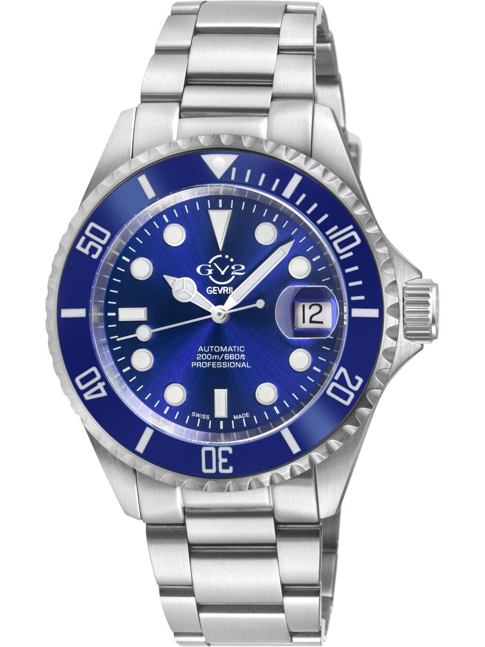 Gevril Automatikuhr Gevril 42143 Herrenuhr Liguria Automatik 42mm 20ATM Gevril 42143 Herrenuhr Liguria Automatik 42mm 20ATM