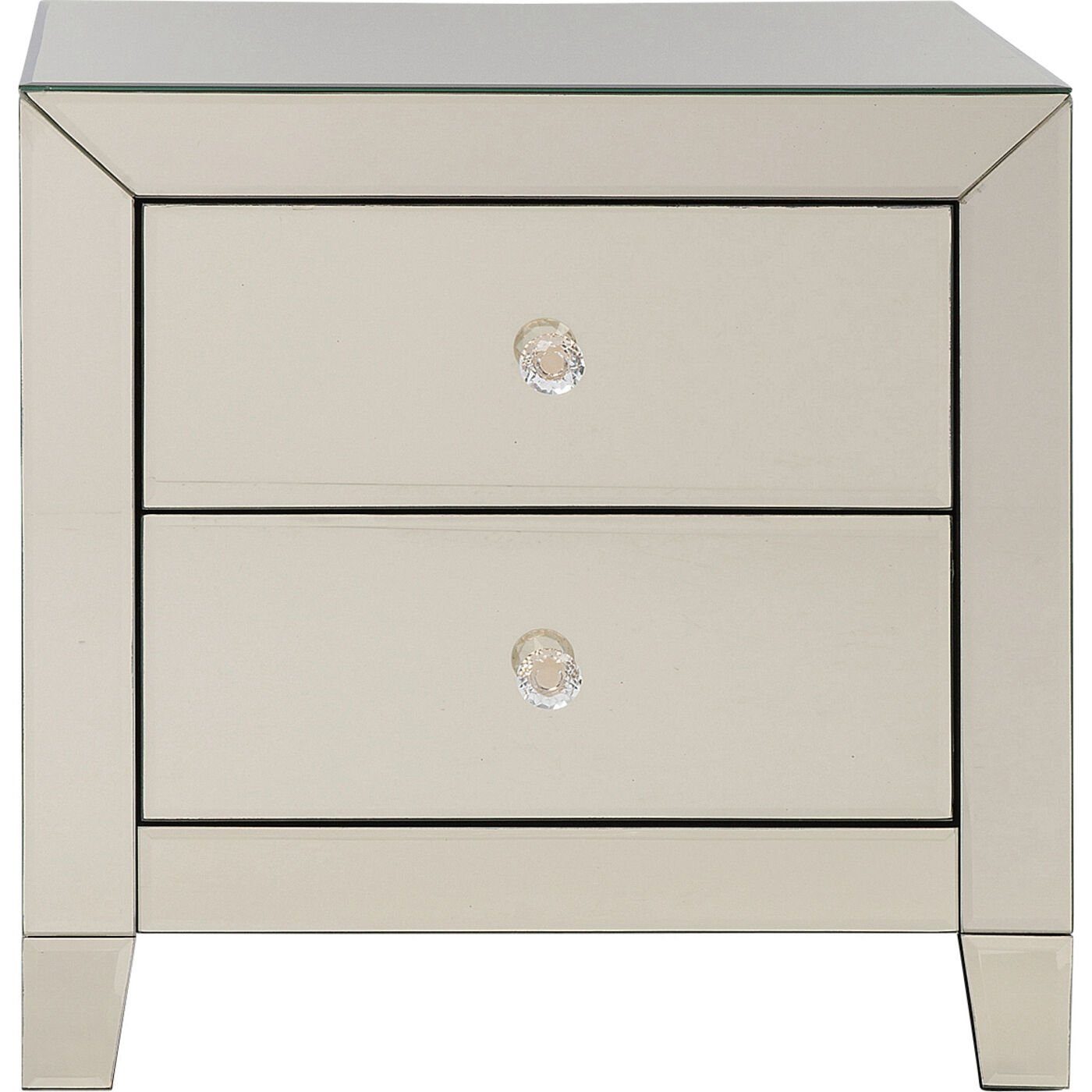 Kare Design Nachtkonsole Luxury Pearl, Mit 2 Schubladen