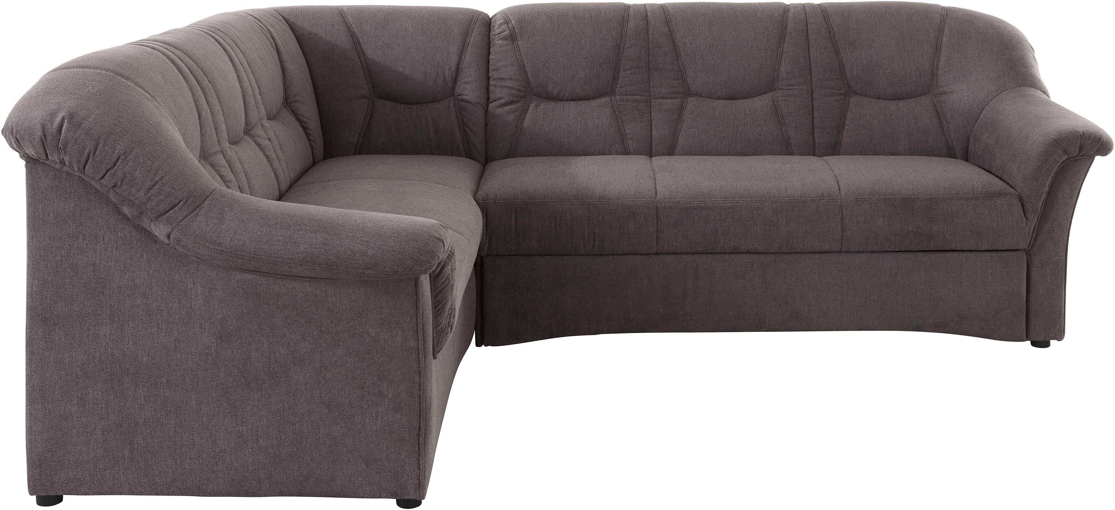 DOMO collection Ecksofa "Sarafina zeitlos&bequem, optional mit Federkern, B günstig online kaufen
