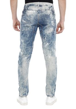 Cipo & Baxx Bequeme Jeans mit coolen Farbspots