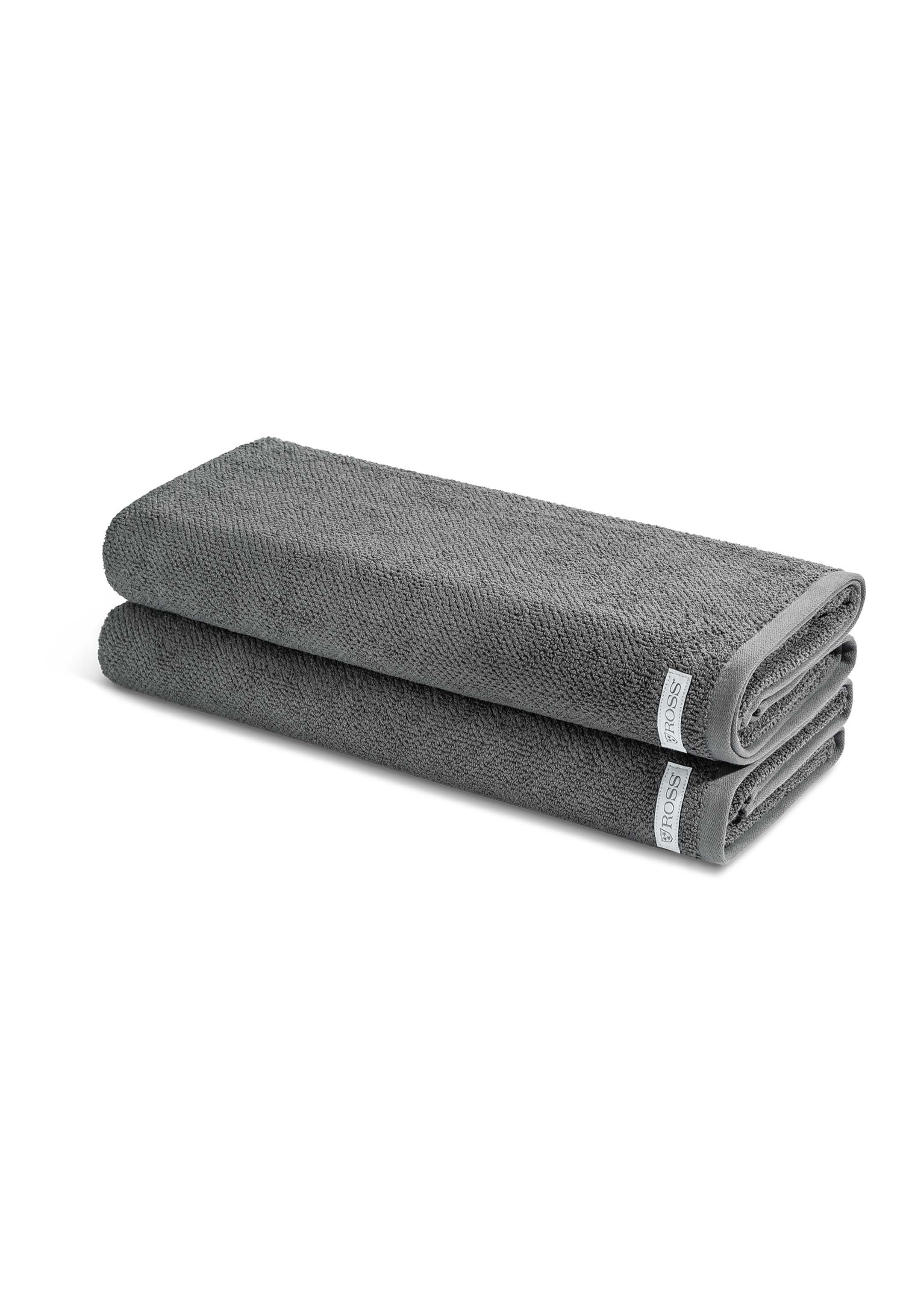 ROSS Handtuch Set Selection - Baumwolle Im Organic (Spar-Set, - Aus Duschtuch Set Naturfasern Walkfrottee, erzeugte biologisch Cotton, 2-tlg), - X 2 
