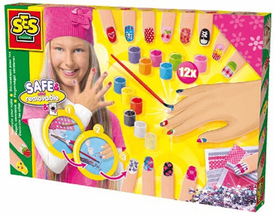 SES Creative Spiel Ses Nagel versieren - Professionelle Nagelversiegelung für langanhalte