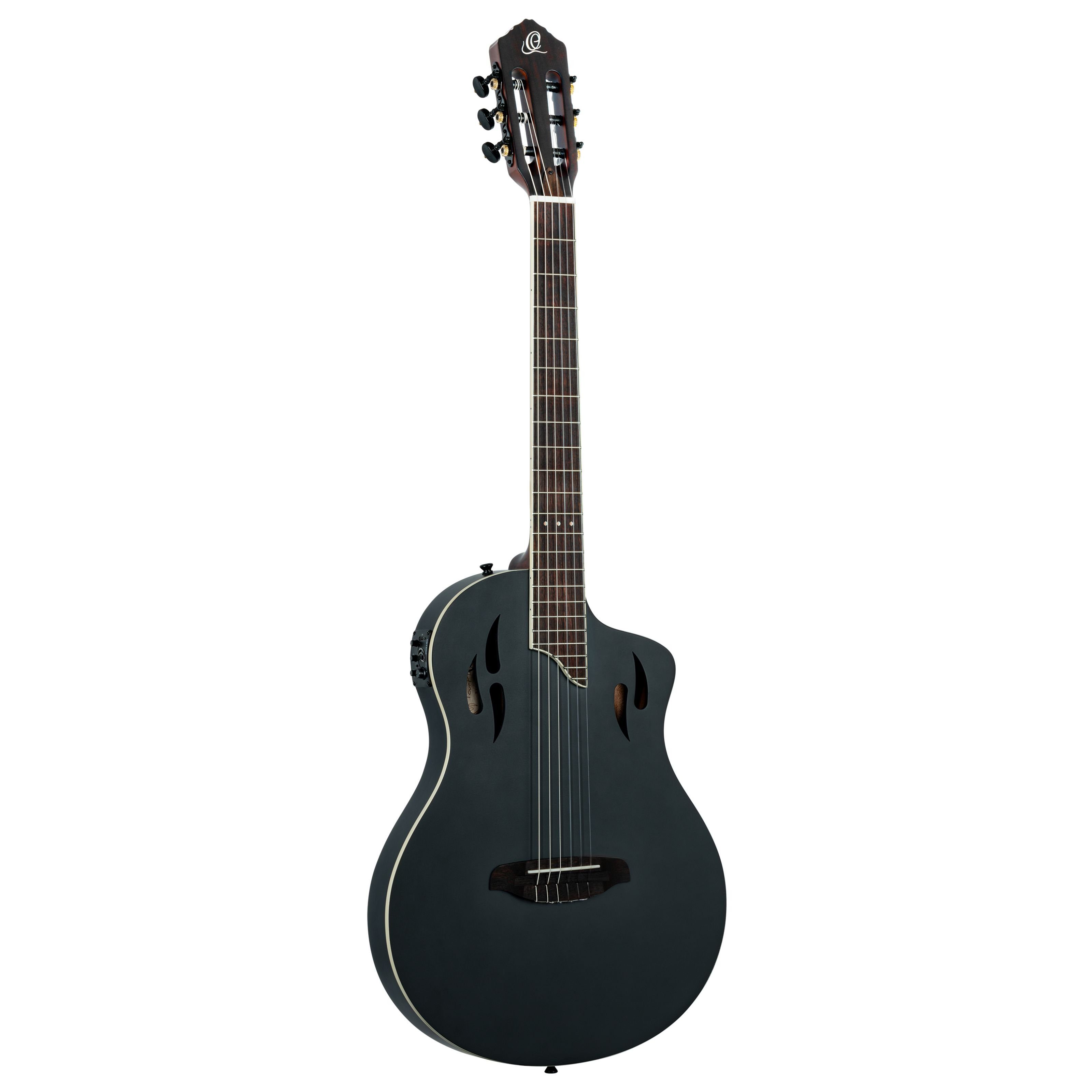 ORTEGA Guitars Konzertgitarre, Konzertgitarren, 4/4 Konzertgitarren, RTPSTD-SBK Satin Black - 4/4 Konzertgitarre
