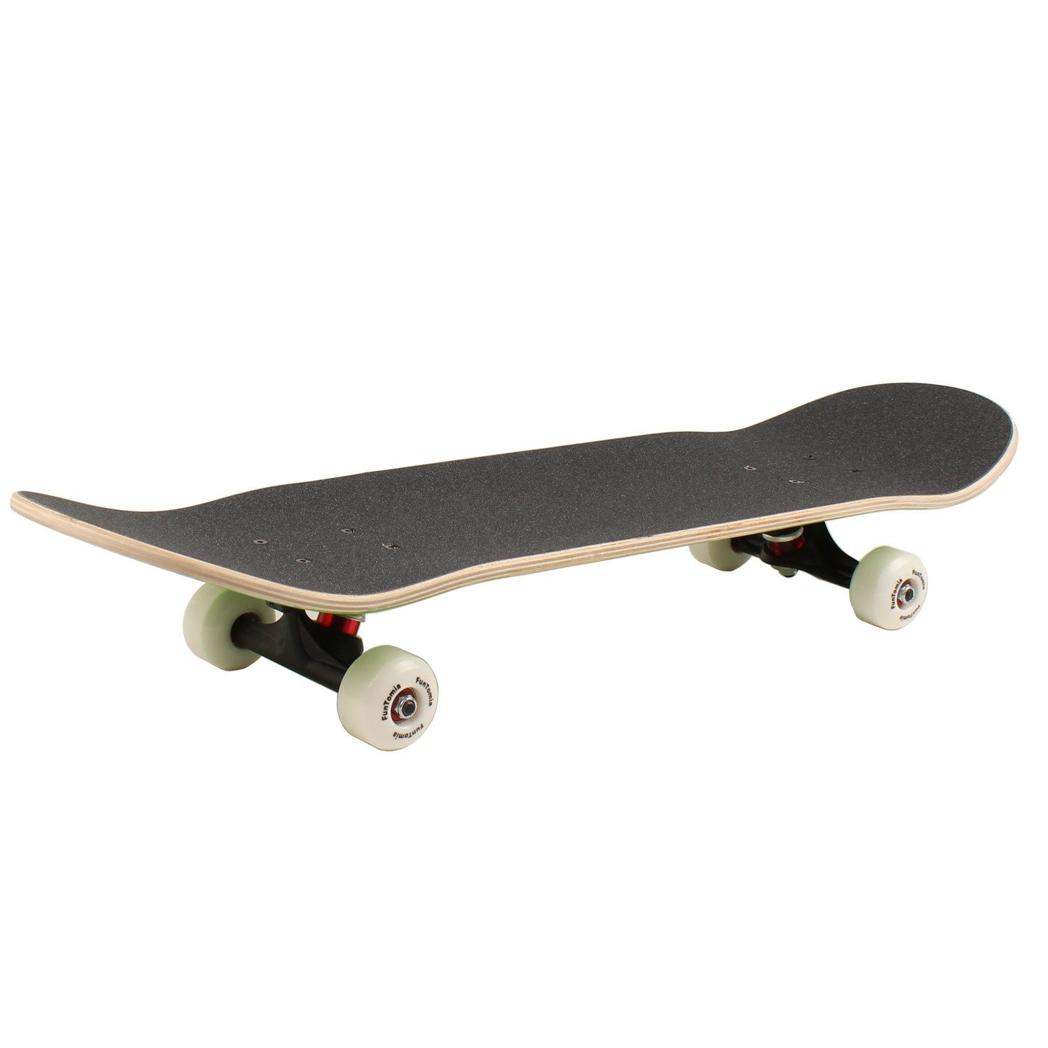 FunTomia® LED Mini-Board 9 lagen Ahornholz  ABEC-11 Retro Skateboard Cruisen 