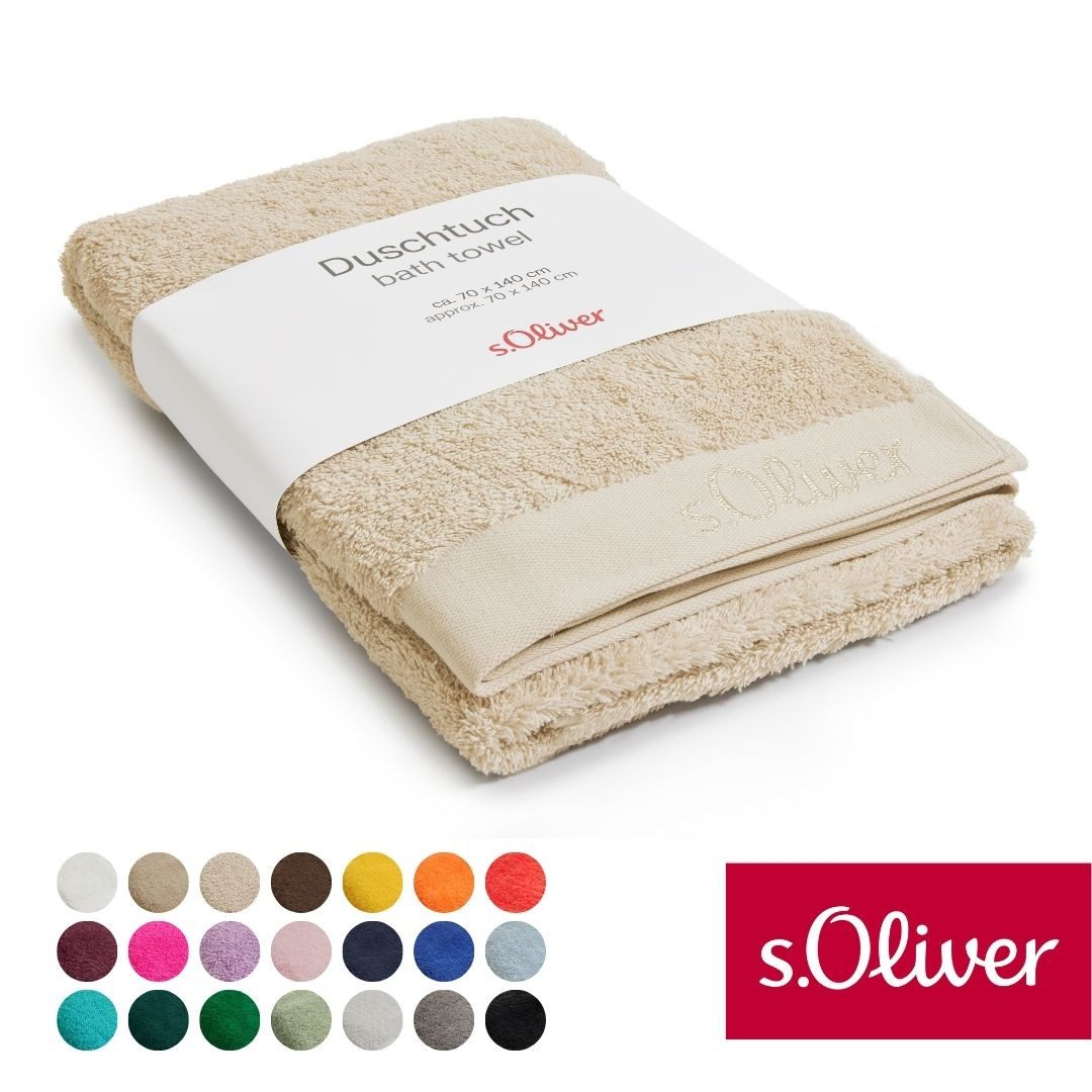 s.Oliver Duschtuch s.Oliver, Premium Qualität, 600 gr/m², auch als Sets erhältlich, Walkfrottier (1-St), große Farbauswahl, auch als Handtuch, Waschhandschuh, Gästetuch