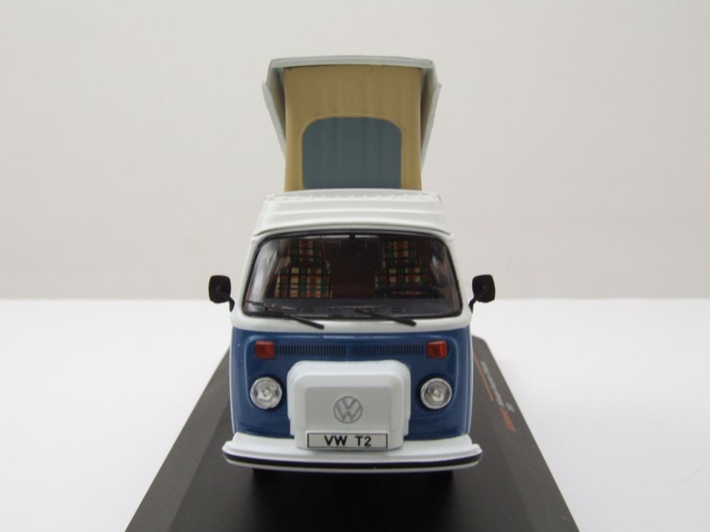 Volkswagen Bus Miniature VW T2 Westfalia 1978 Bleu/Blanc – Ixo Model 1/43 – Le Camping-car Culte Volkswagen Bus Miniature VW T2 Westfalia 1978 Bleu/Blanc – Ixo Model 1/43 – Le Camping-car Culte