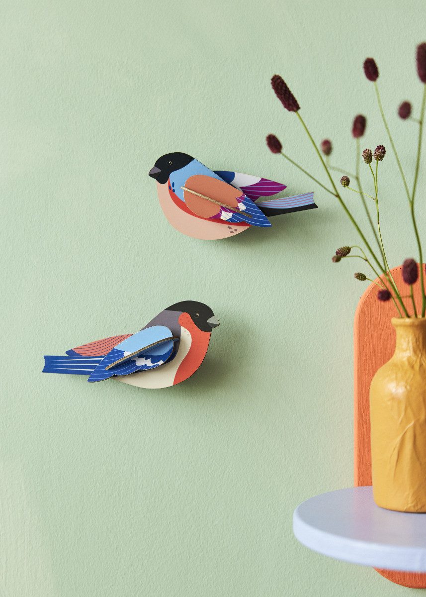 studio ROOF Wanddekoobjekt 3D Vogel Finken 2er Set (2 St), Zum Zusammenstec günstig online kaufen