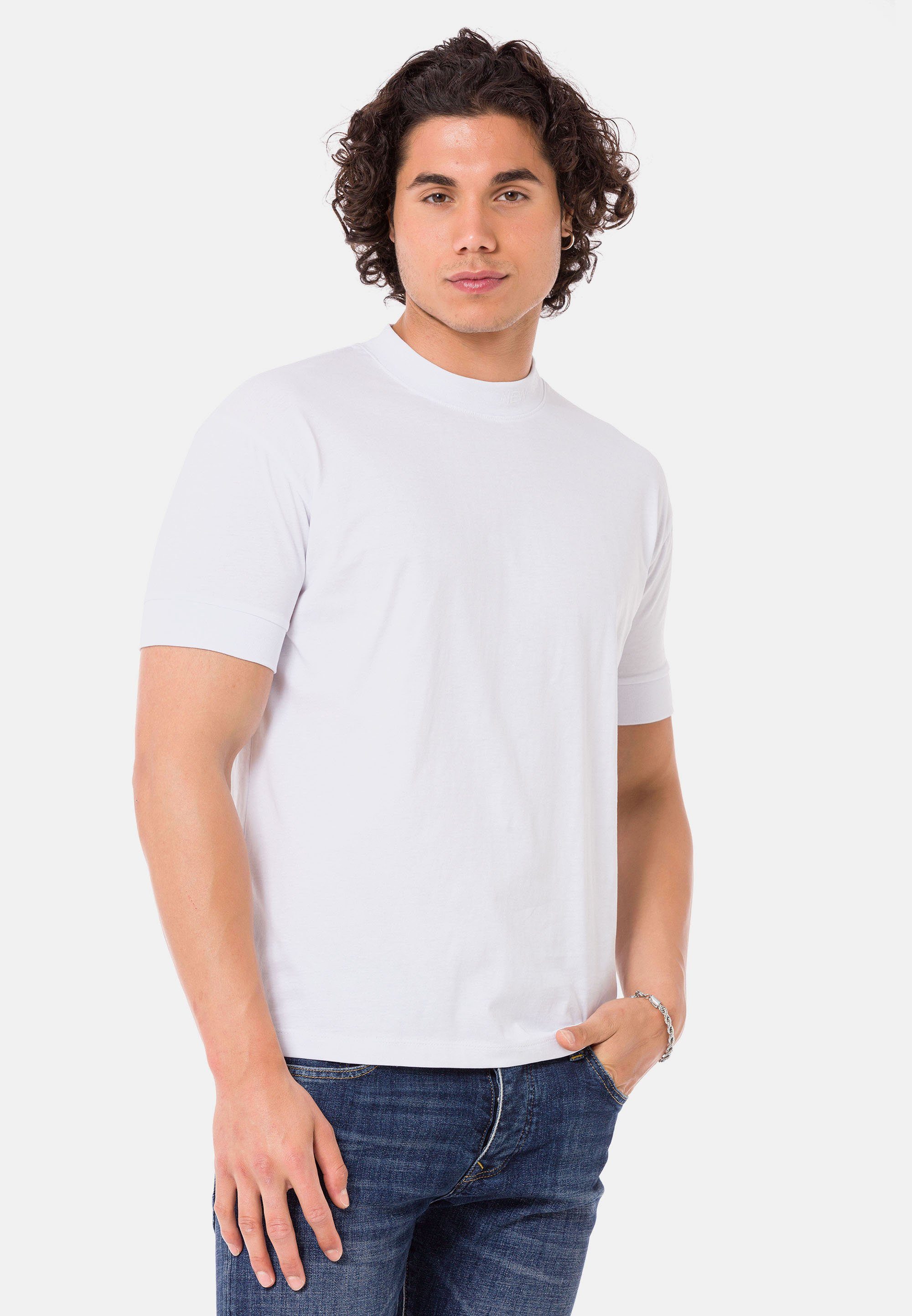 RedBridge T-Shirt Widnes mit Logo-Bestickung weiß